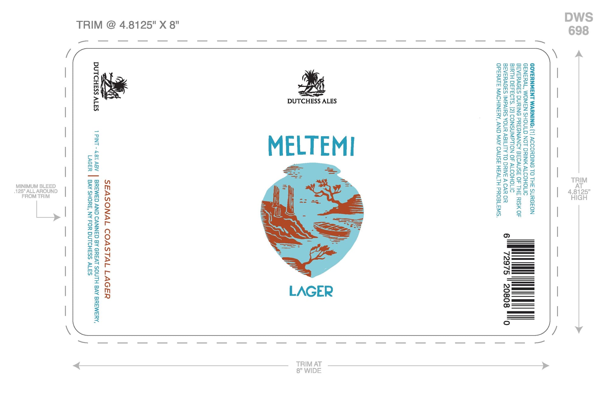 Meltemi by Dutchess Ales - beer label