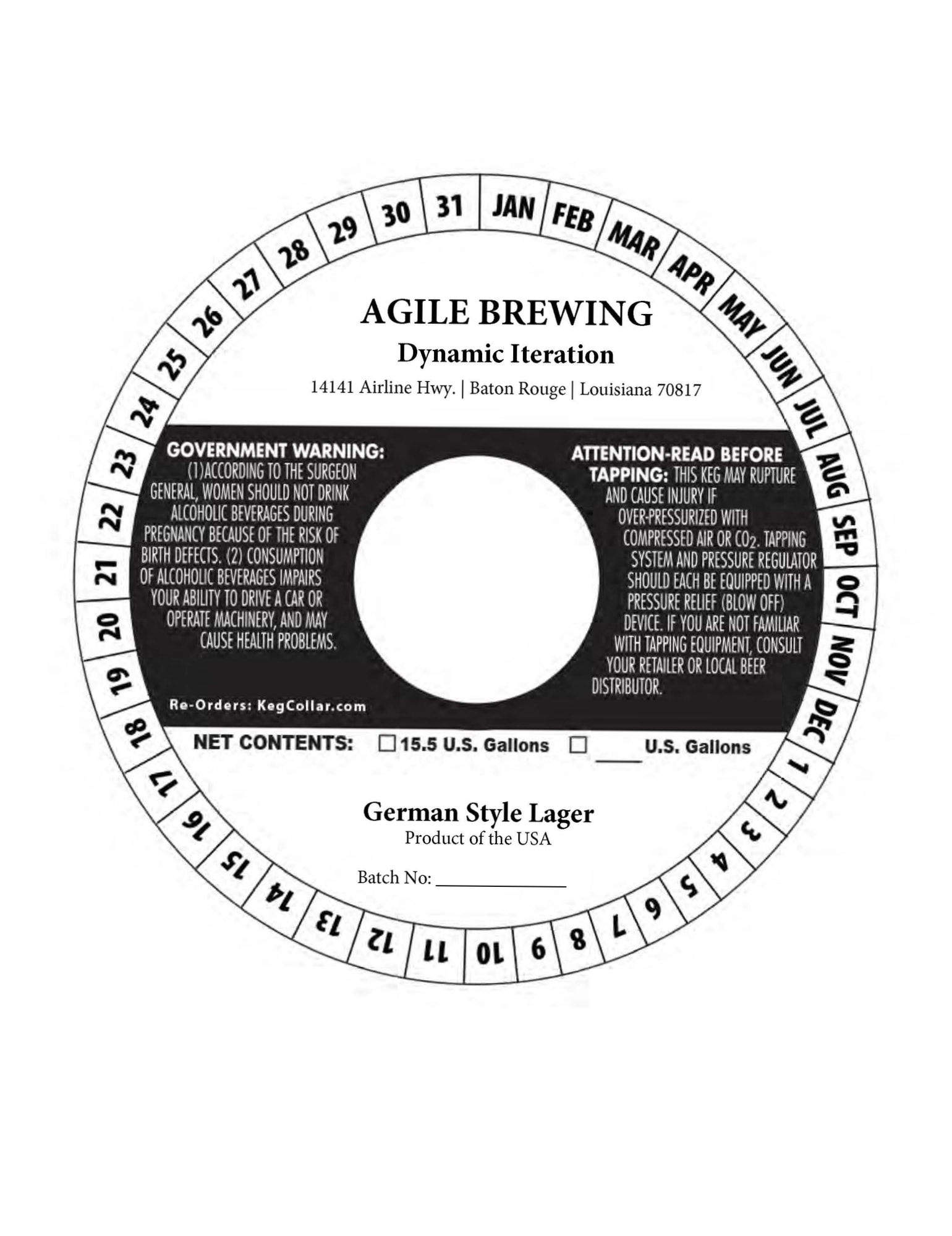 Dynamic Iteration by Agile Brewing - beer label