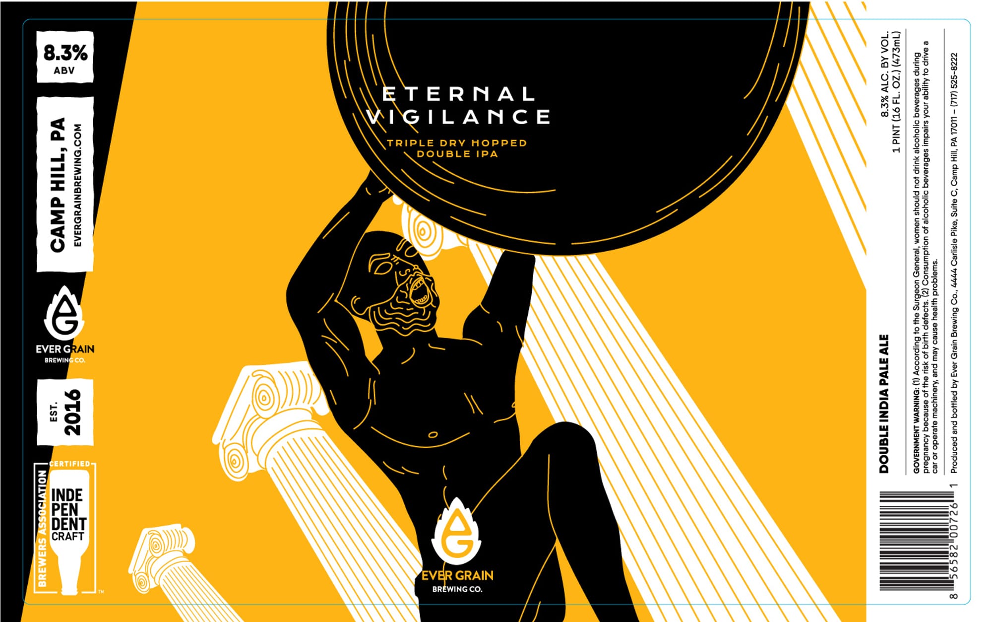 Eternal Vigilance by Ever Grain Brewing Co. - beer label