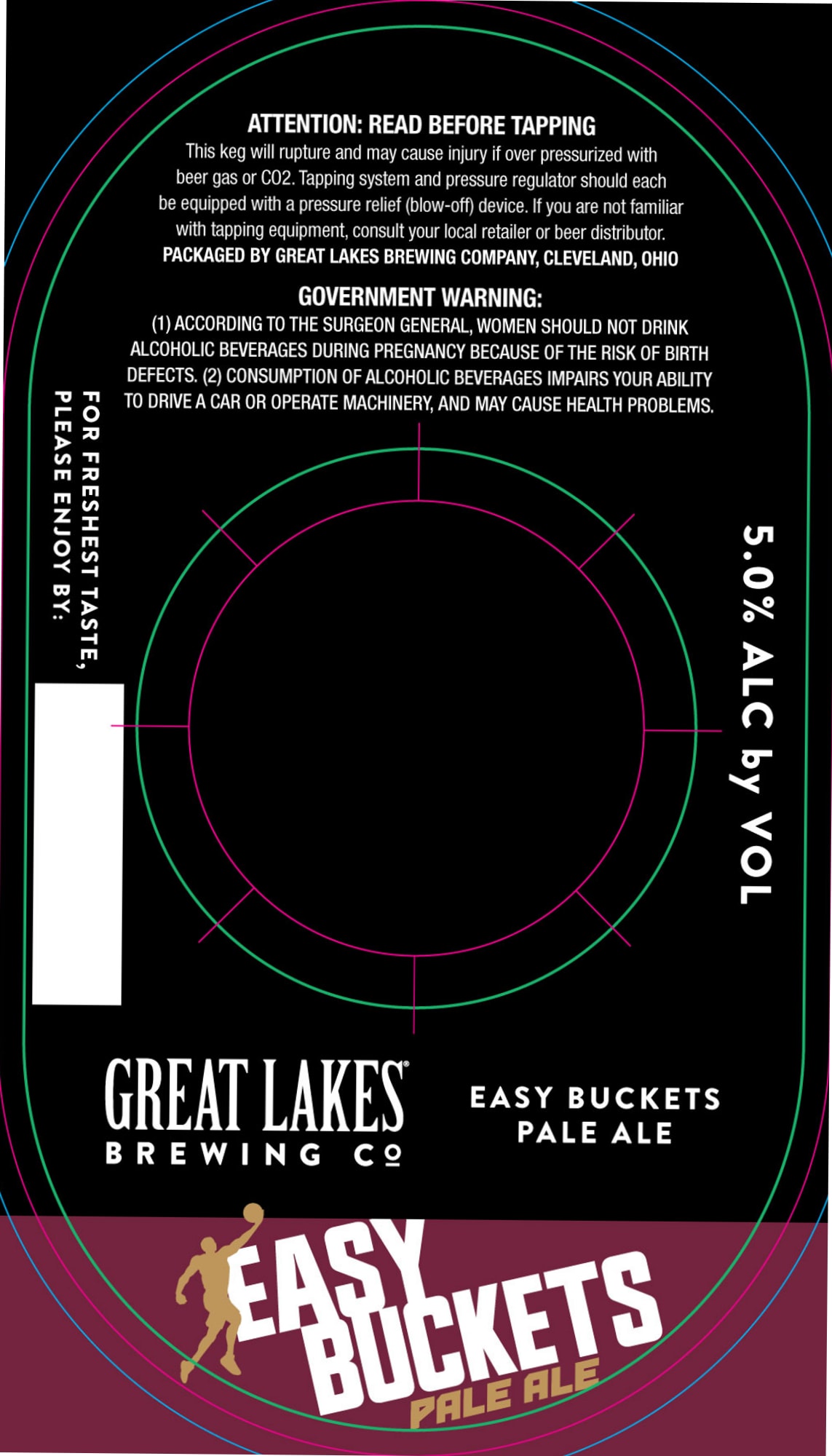 Easy Buckets Pale Ale by Great Lakes Brewing Company - beer label