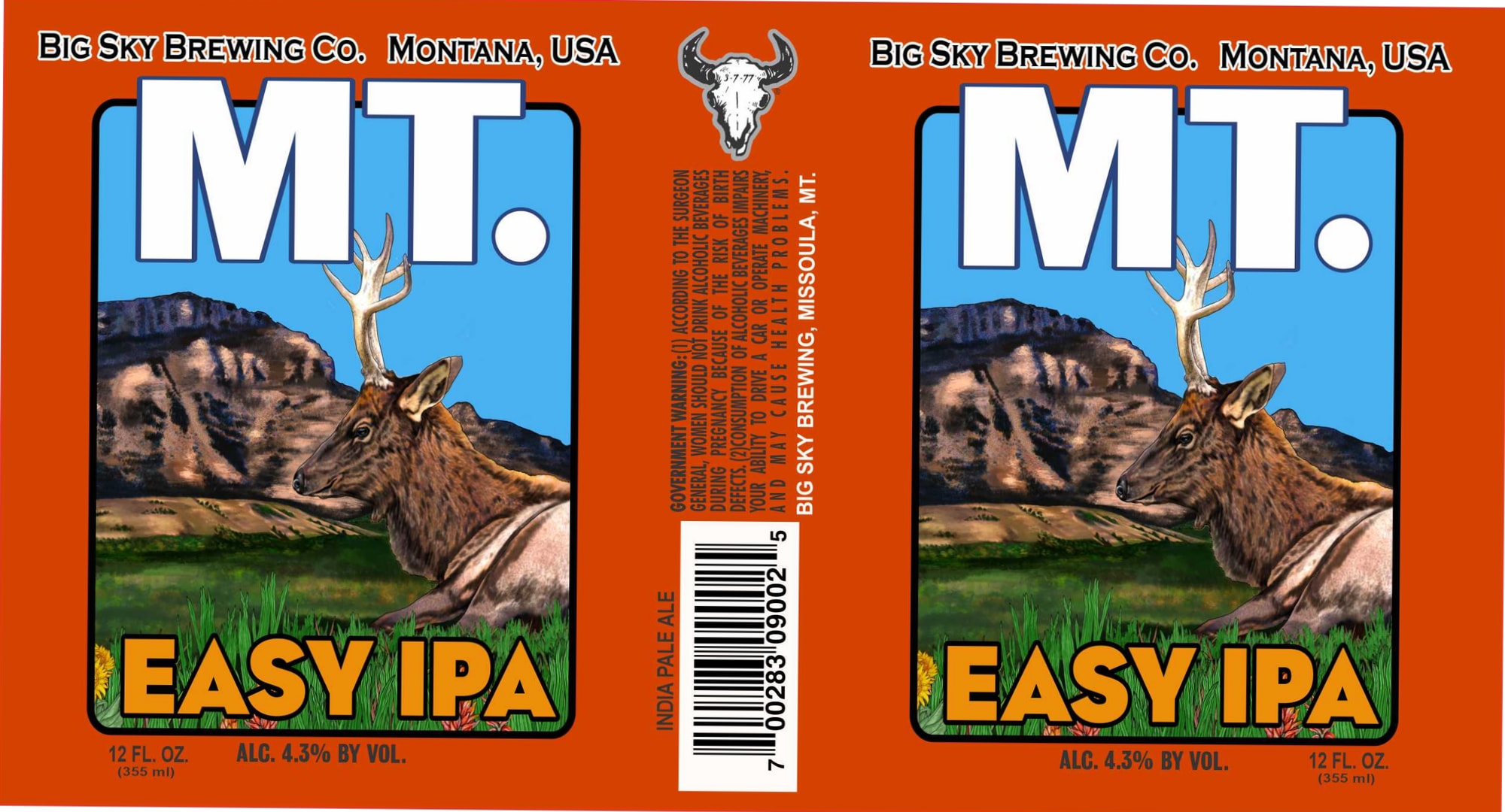 Easy IPA by Big Sky Brewing Co. - beer label