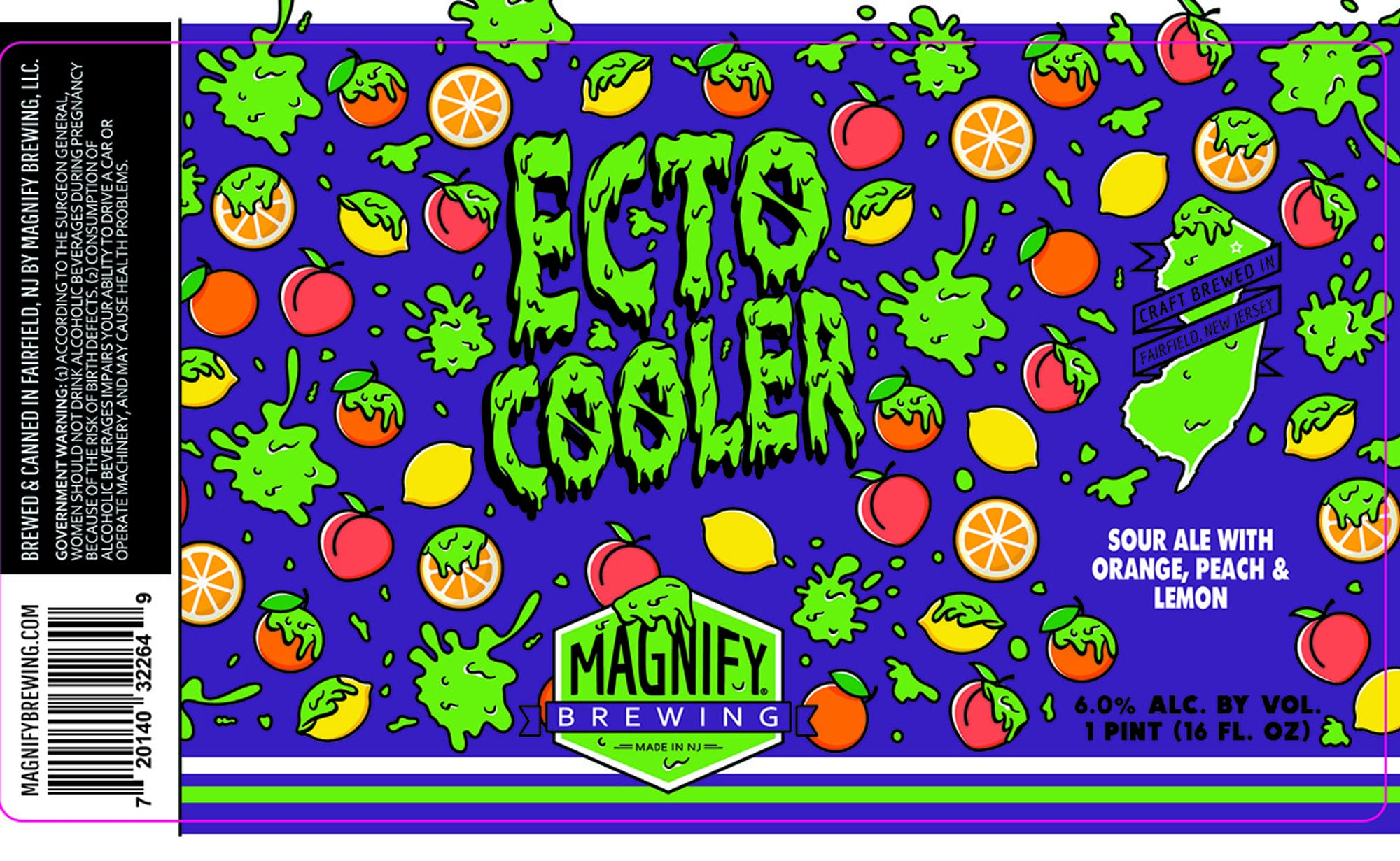 Ecto Cooler by Magnify Brewing - beer label