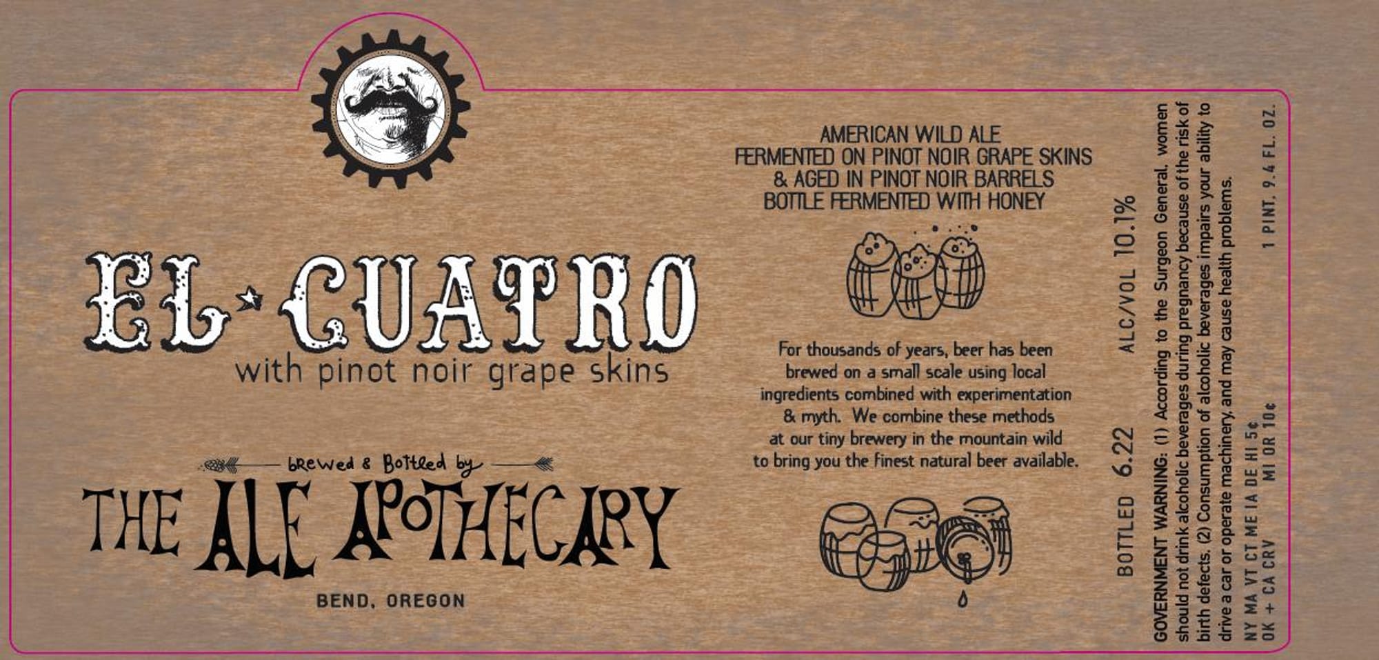 El Cuatro by The Ale Apothecary - beer label
