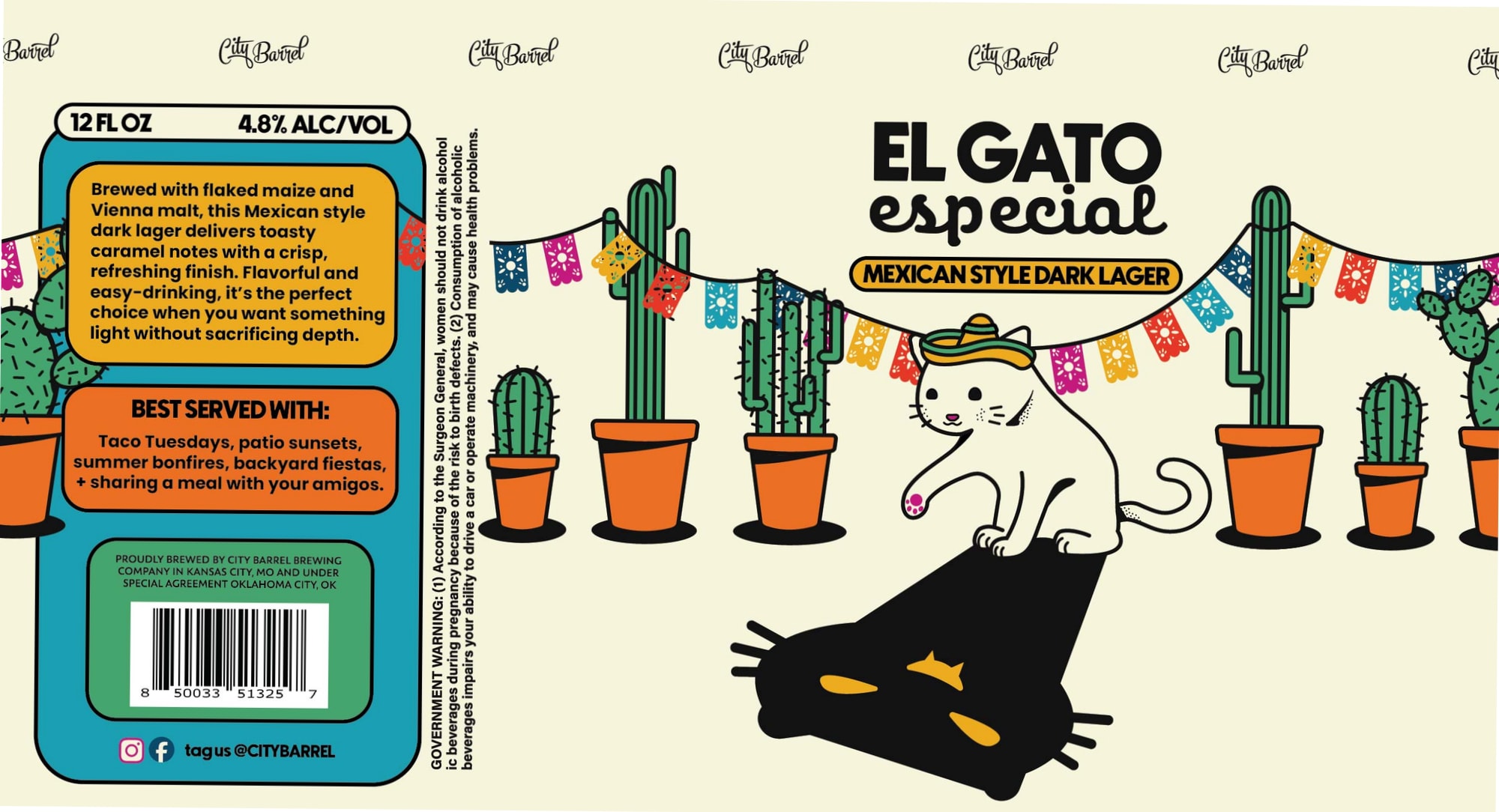 EL GATO ESPECIAL - beer label