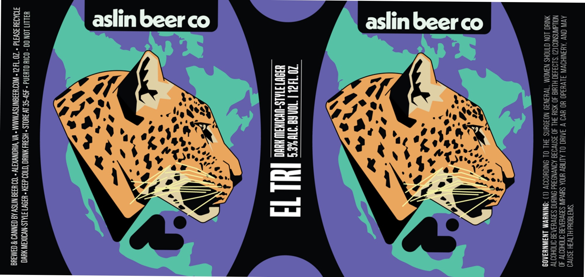 El Tri by Aslin Beer Co. - beer label
