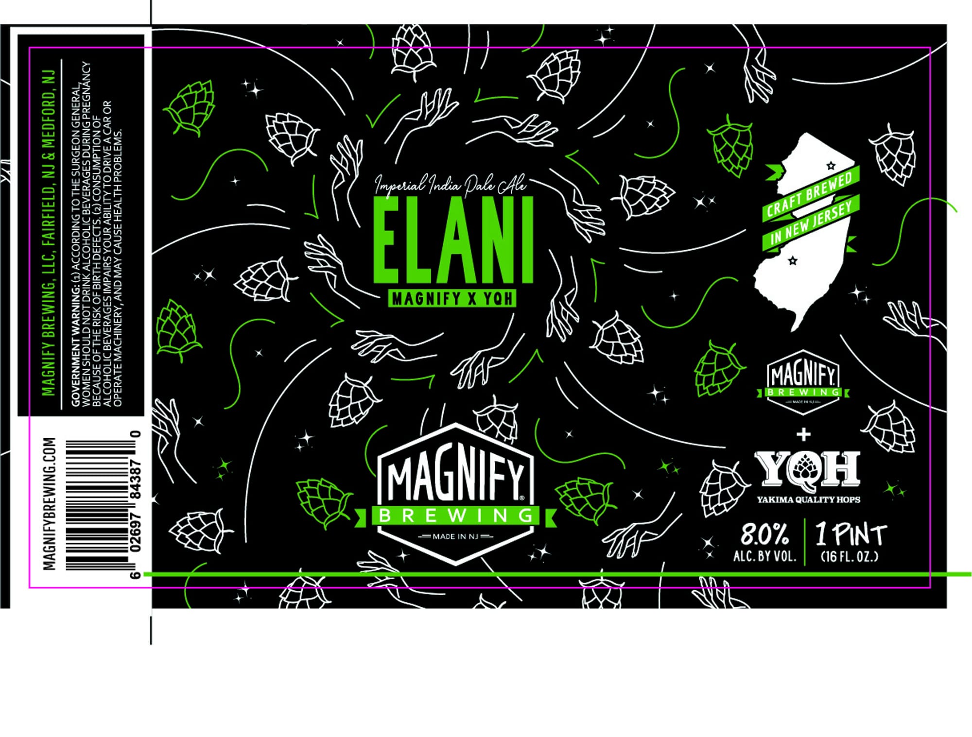 Elani by Magnify Brewing - beer label