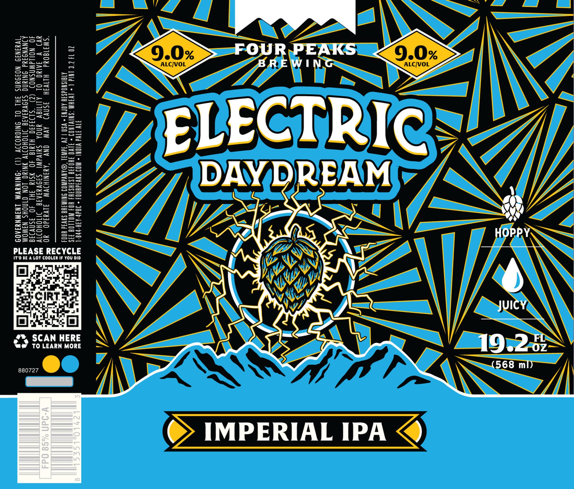 Electric Daydream by Four Peaks Brewing - beer label
