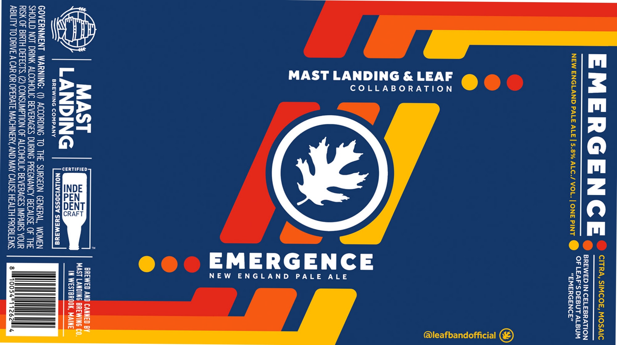 Emergence by Mast Landing Brewing Co. - beer label