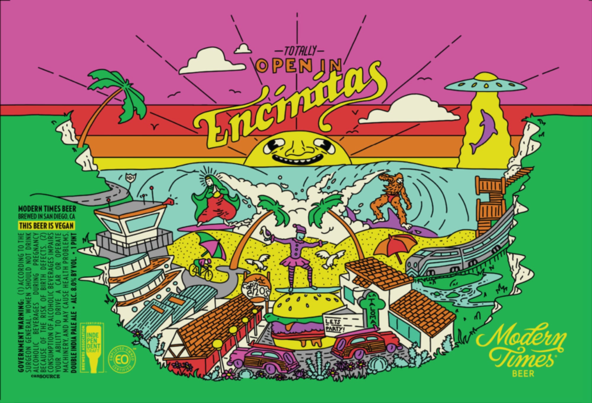 Encinitas by Modern Times Beer - beer label