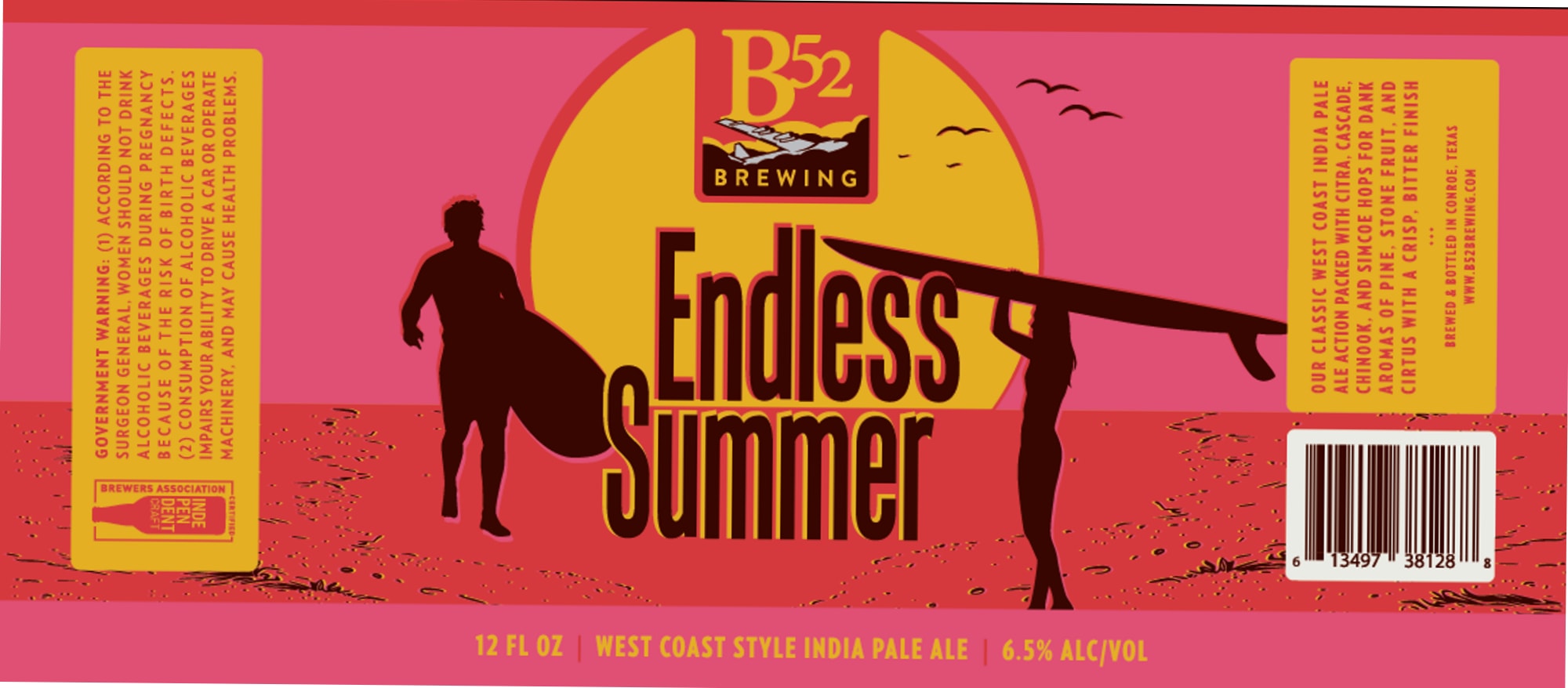 Endless Summer by B52 Brewing - beer label