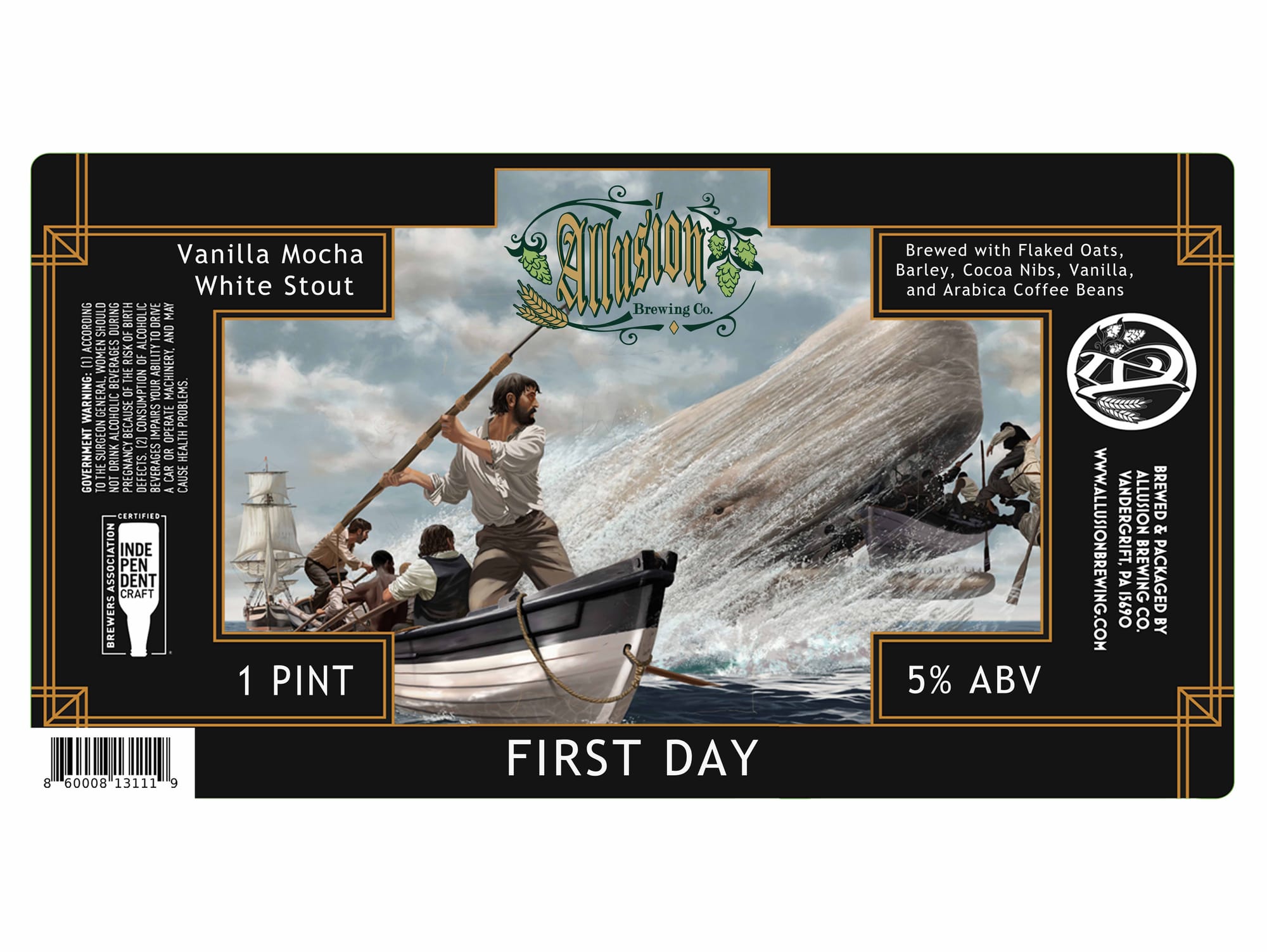 First Day by Allusion Brewing Co. - beer label