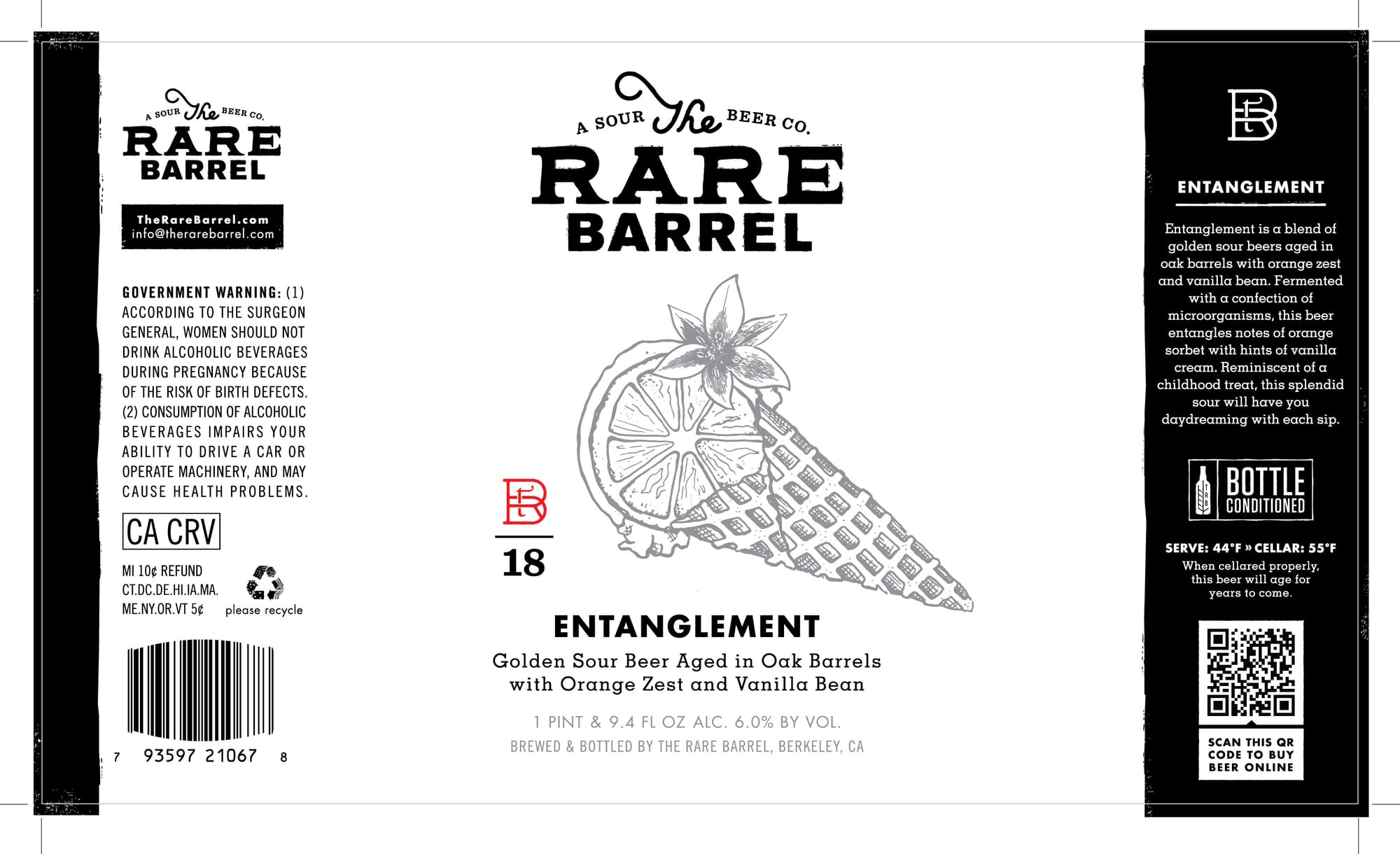 Entanglement by The Rare Barrel - beer label