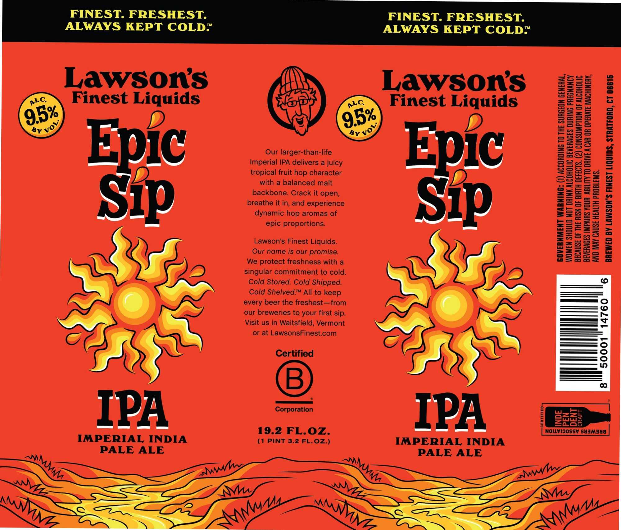 Epic Sip by Lawson’s Finest Liquids - beer label