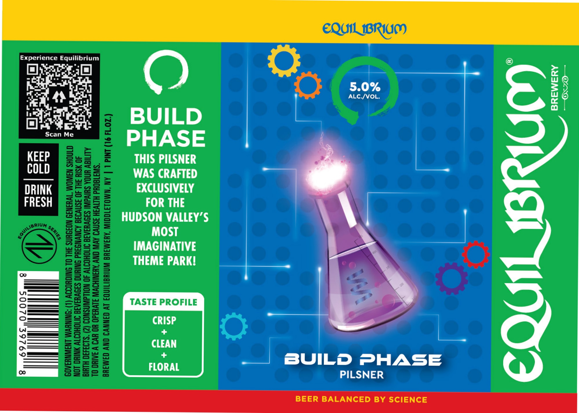 Build Phase by Equilibrium Brewery - beer label