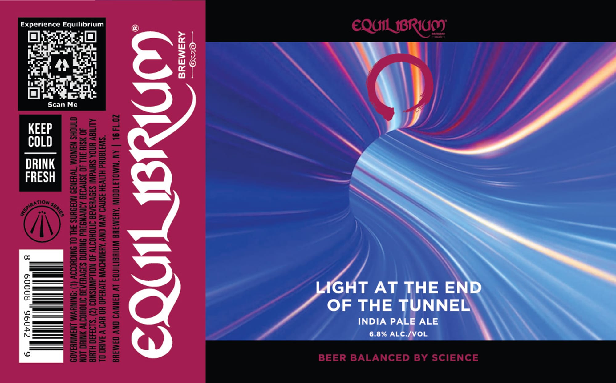 Light at the End of the Tunnel by Equilibrium Brewery - beer label