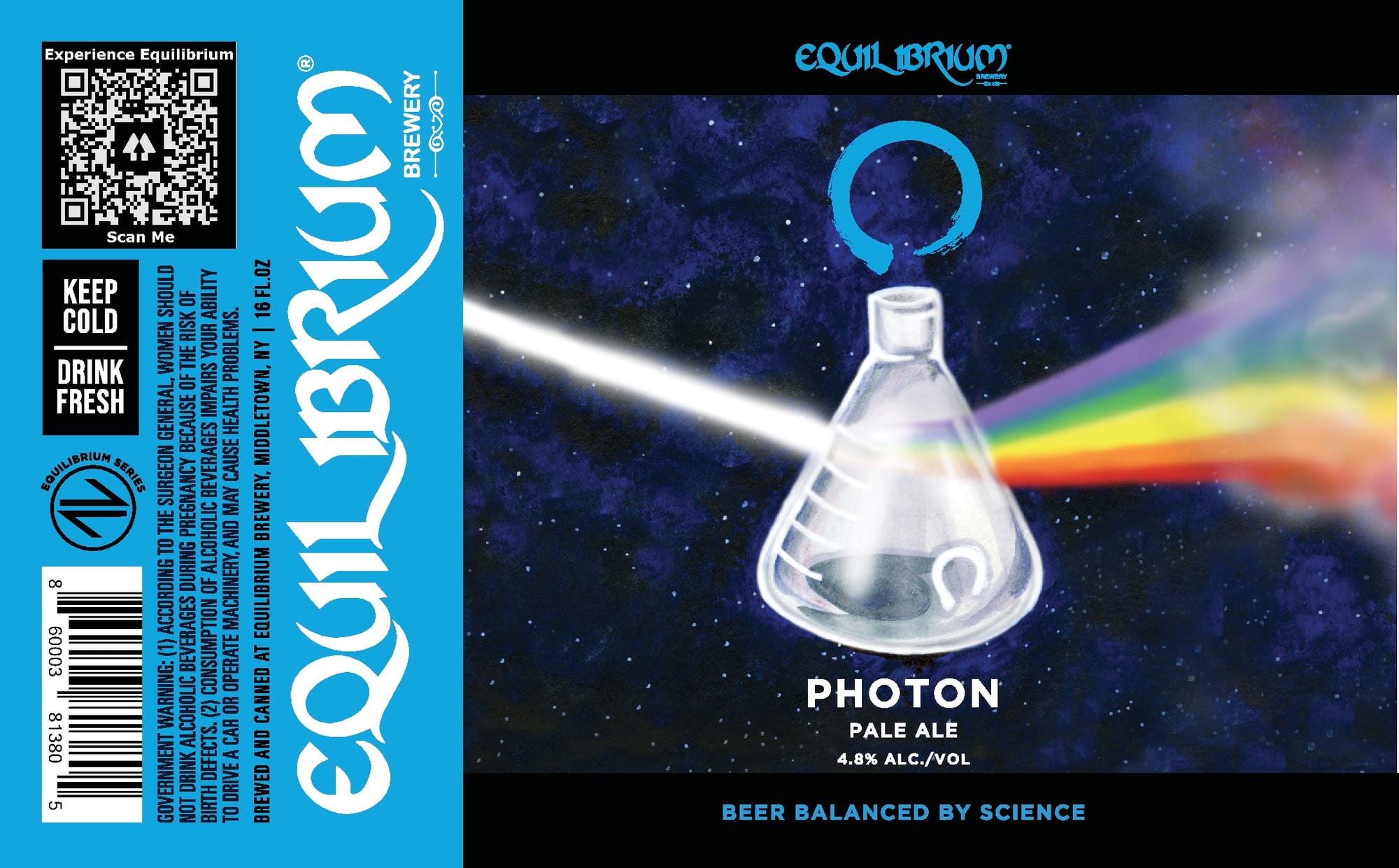 Photon by Equilibrium Brewery - beer label