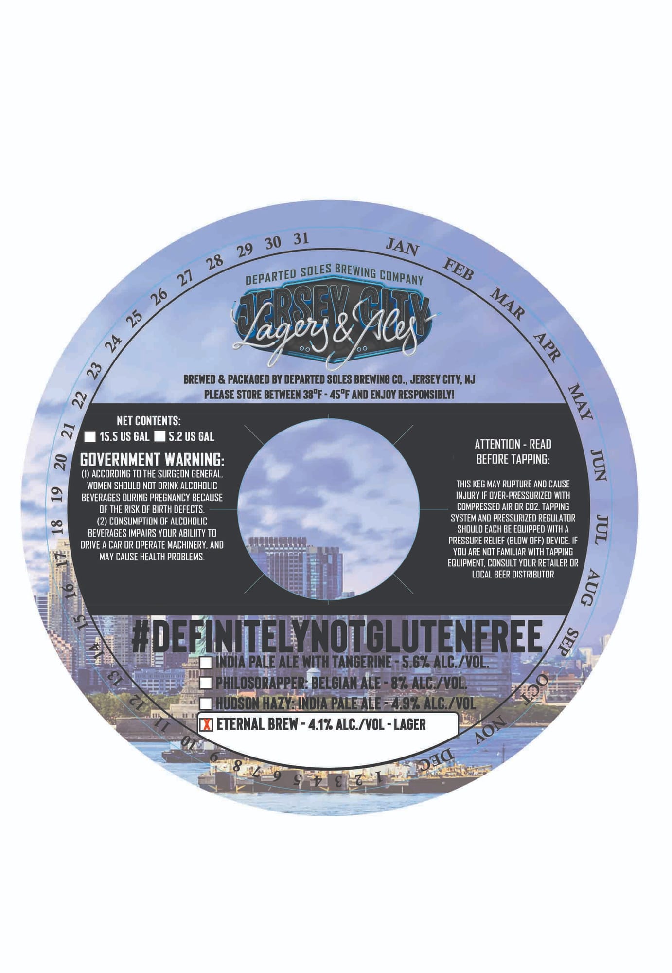 ETERNAL BREW by DEPARTED SOLES BREWING COMPANY - beer label