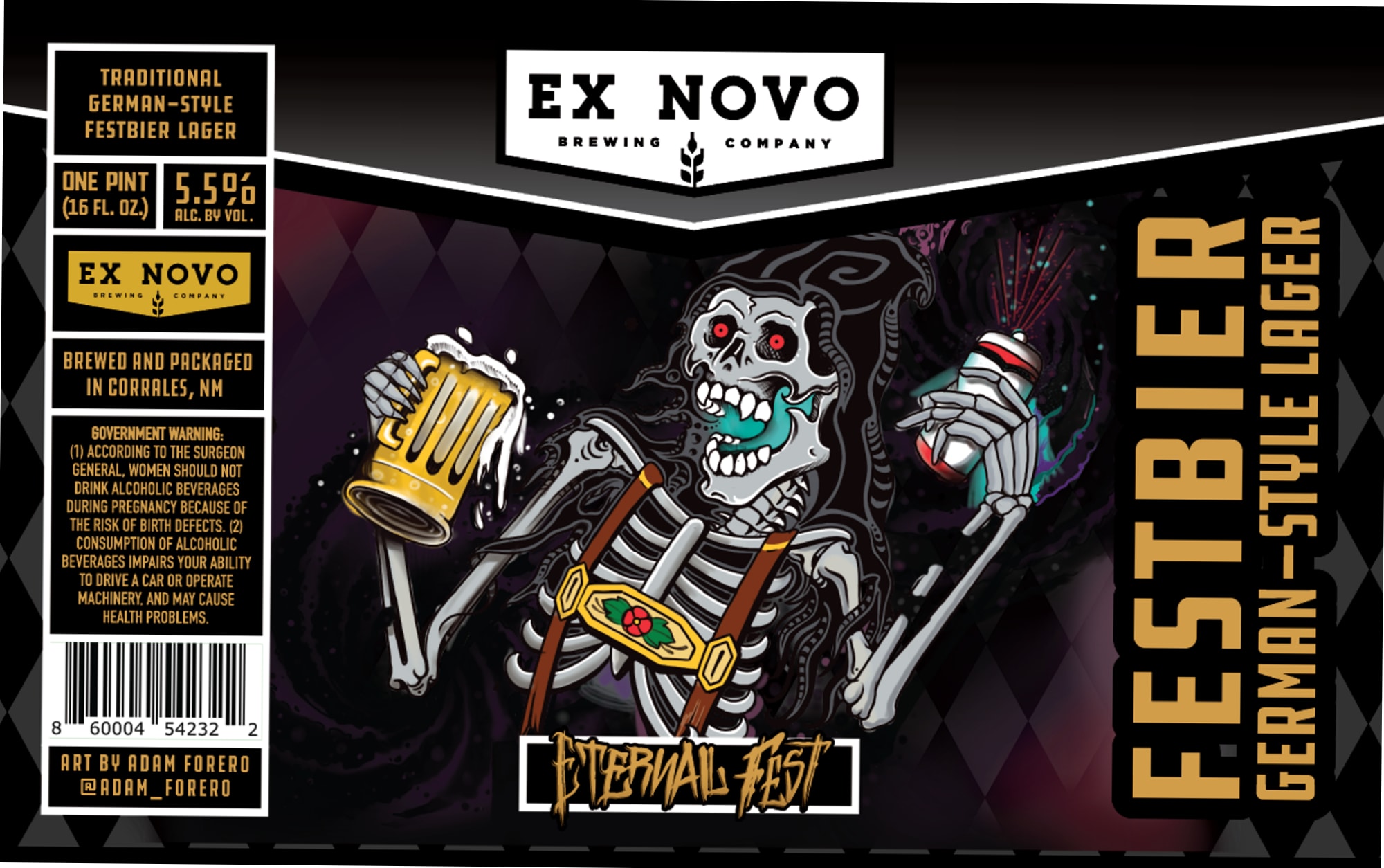 Eternal Fest by Ex Novo Brewing Company - beer label