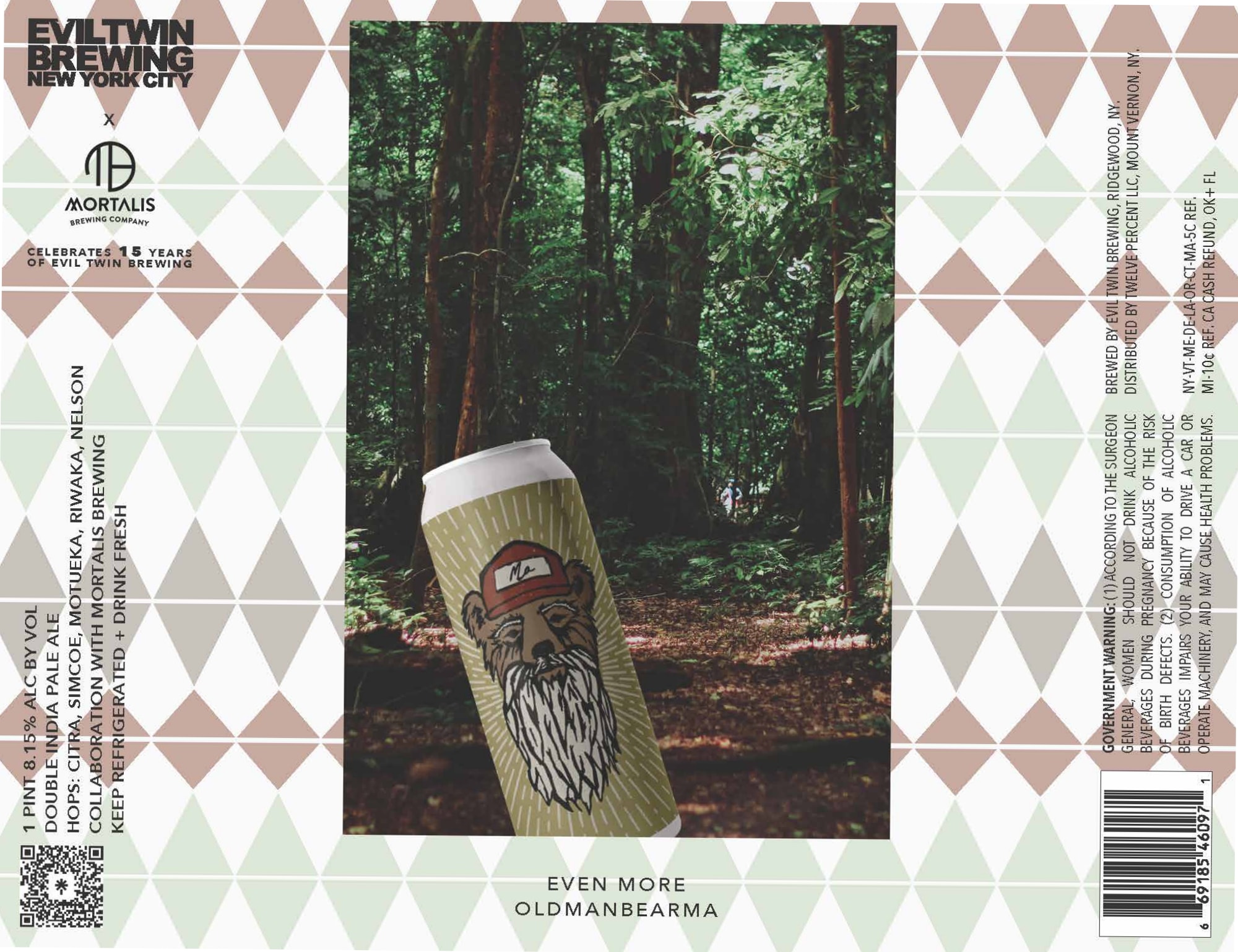 Even More Oldmanbearma by Evil Twin Brewing - beer label