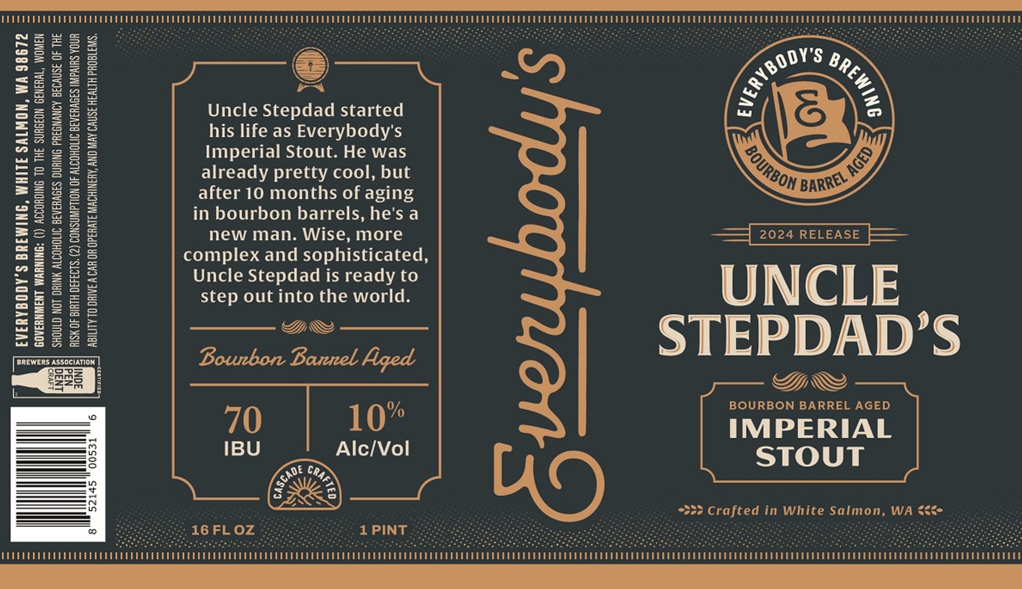 Uncle Stepdad’s by Everybody's Brewing - beer label