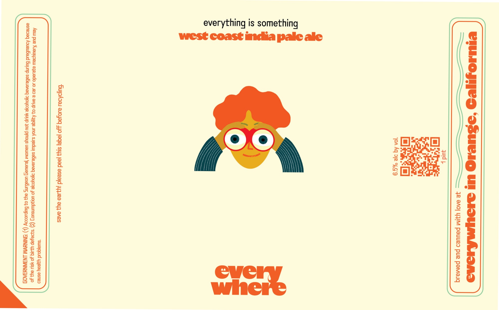 everything is something by Everywhere Brewing - beer label