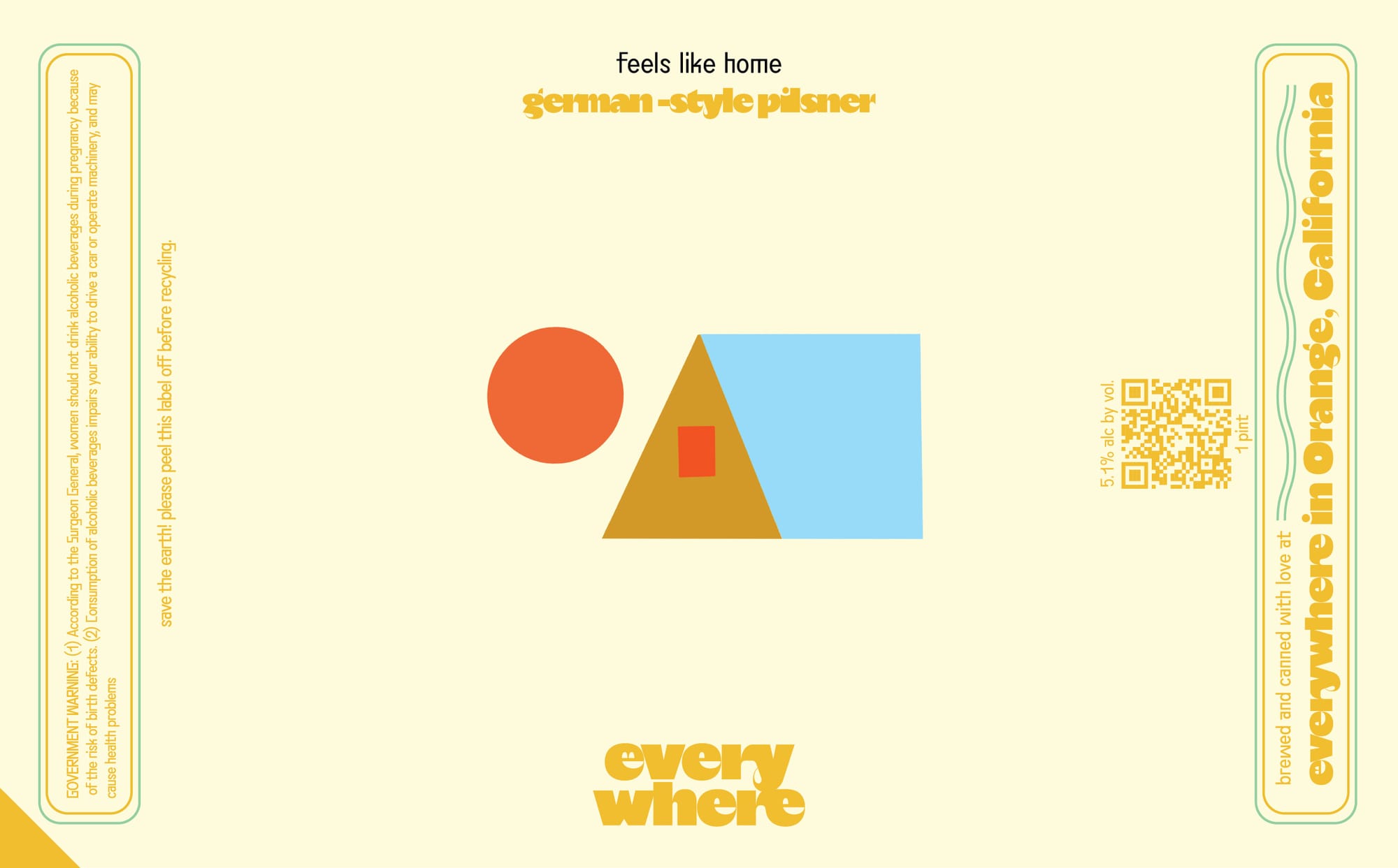 German-Style Pilsner by Everywhere Brewing Company - beer label