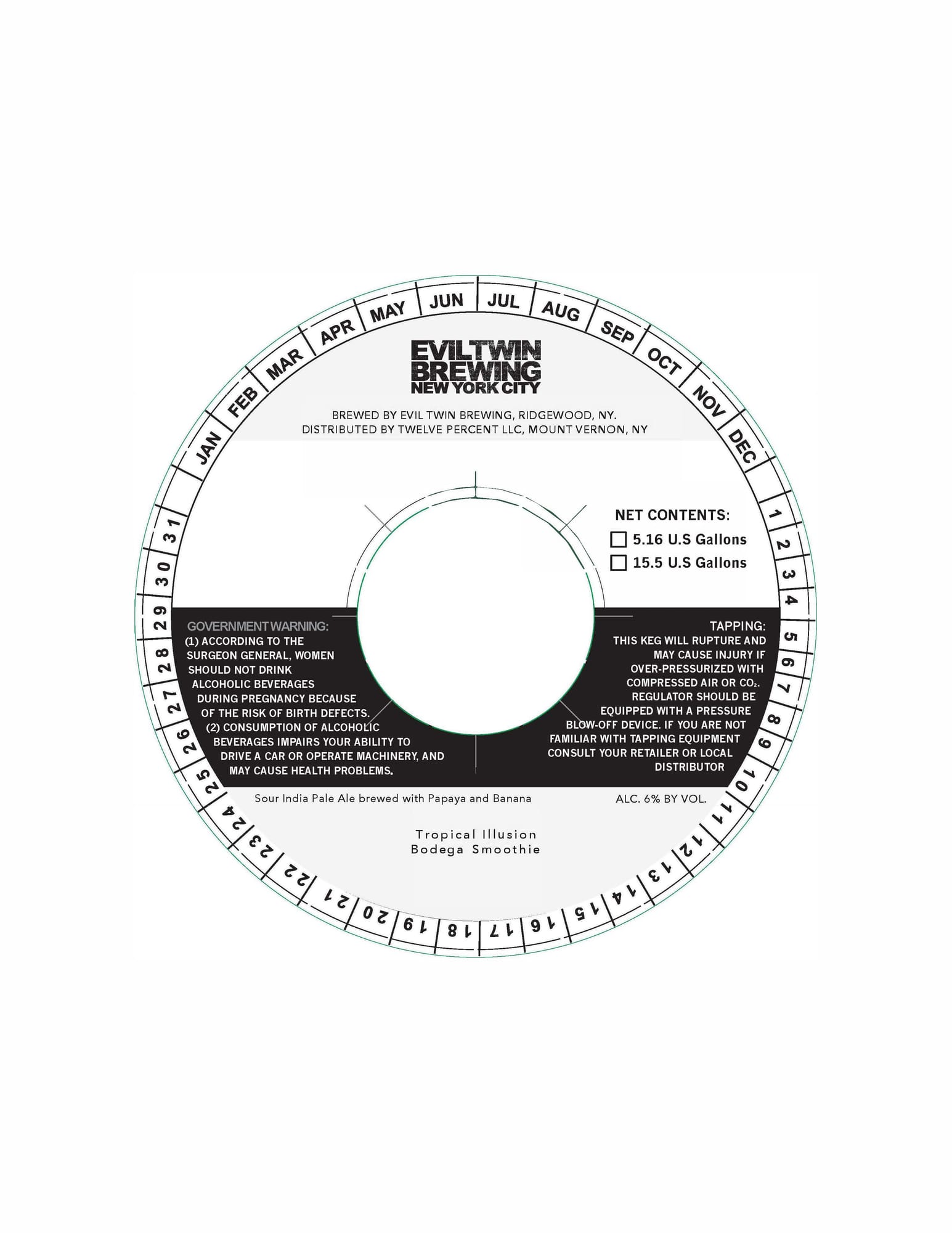 Tropical Illusion by Evil Twin Brewing - beer label