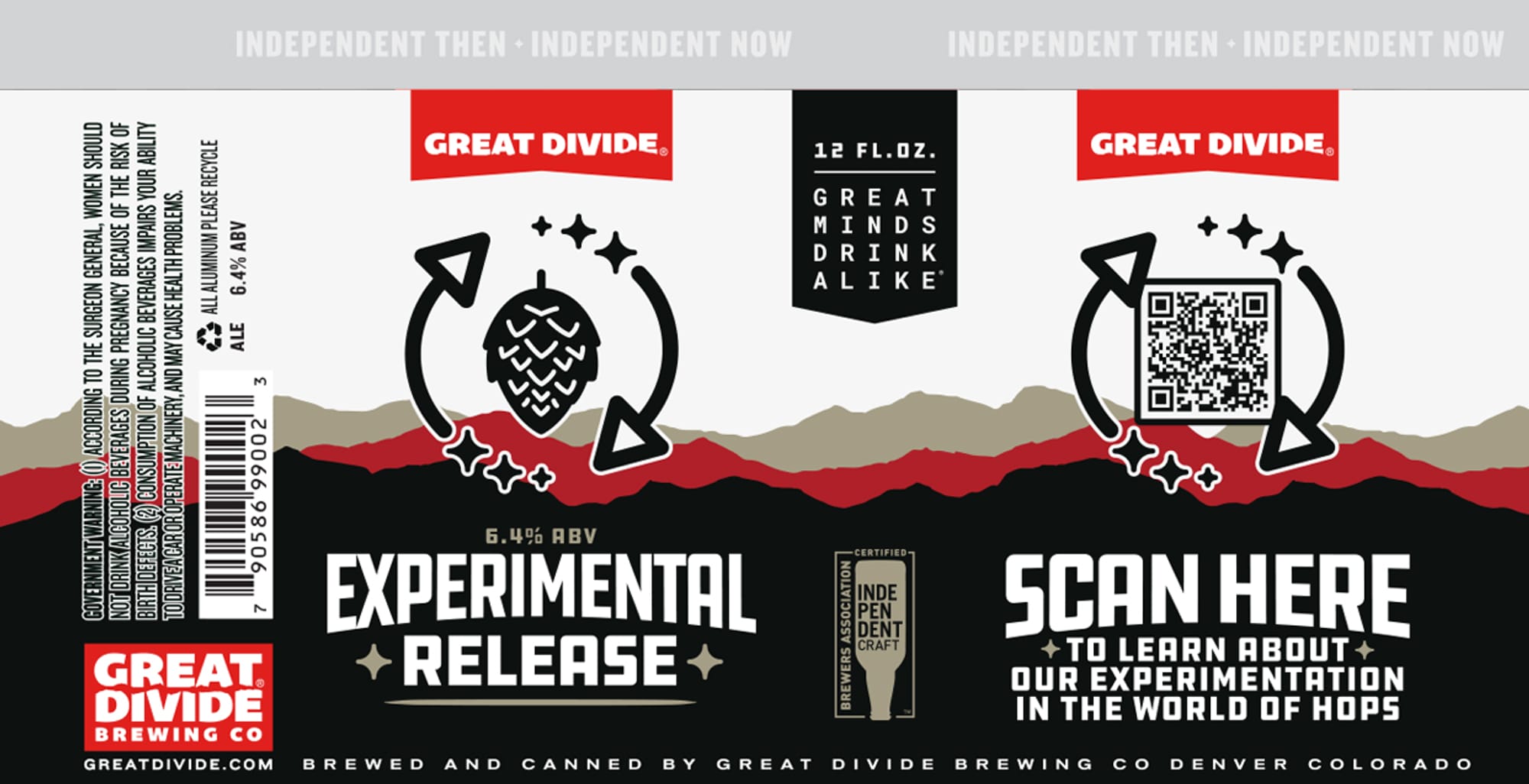 Experimental Release by Great Divide Brewing Co. - beer label