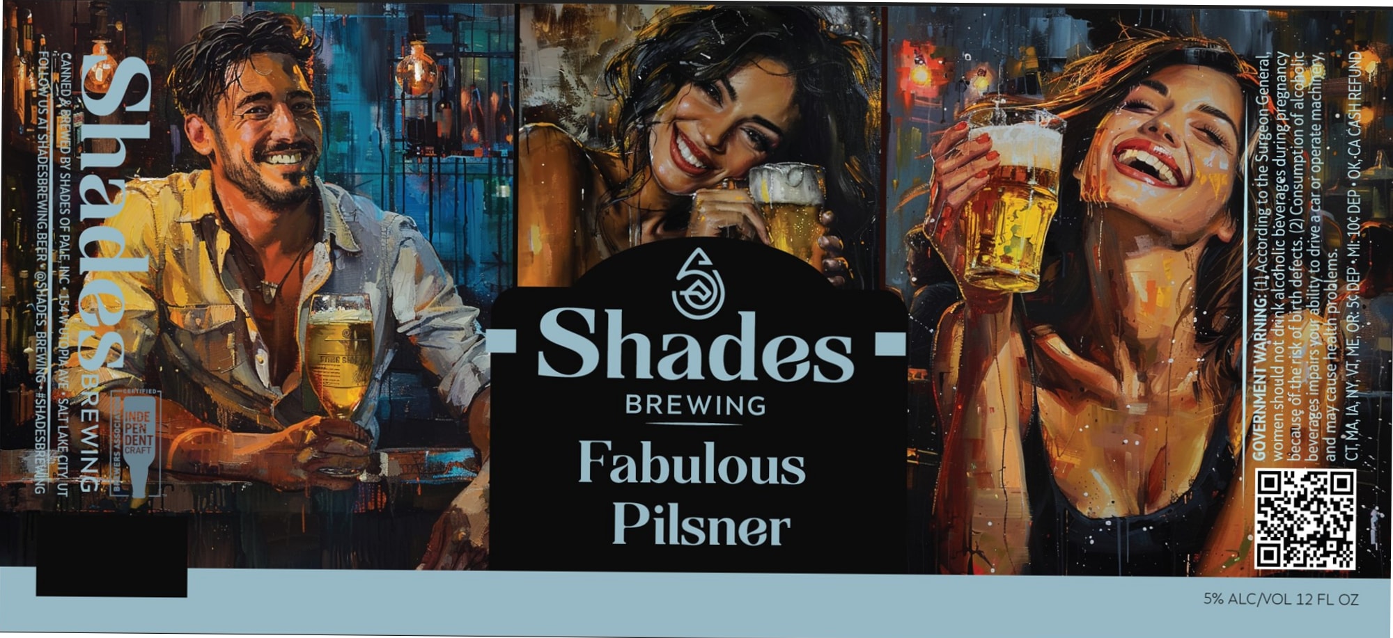 Fabulous Pilsner by Shades Brewing - beer label