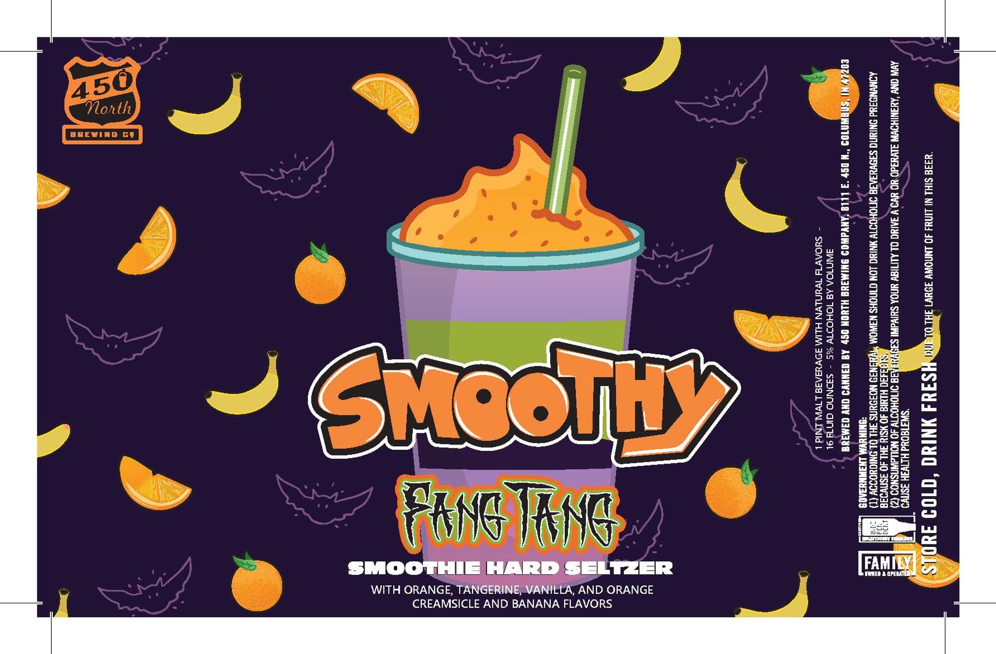 Fang Tang by 450 North Brewing Co. - beer label
