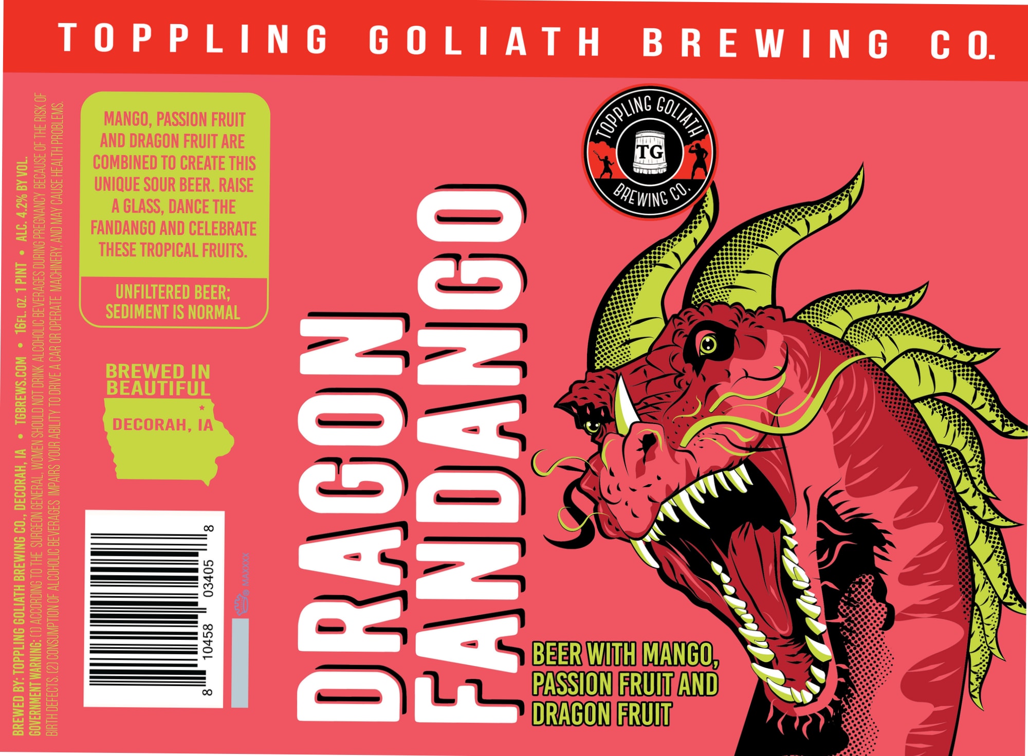 Fangdango by Toppling Goliath Brewing Co. - beer label