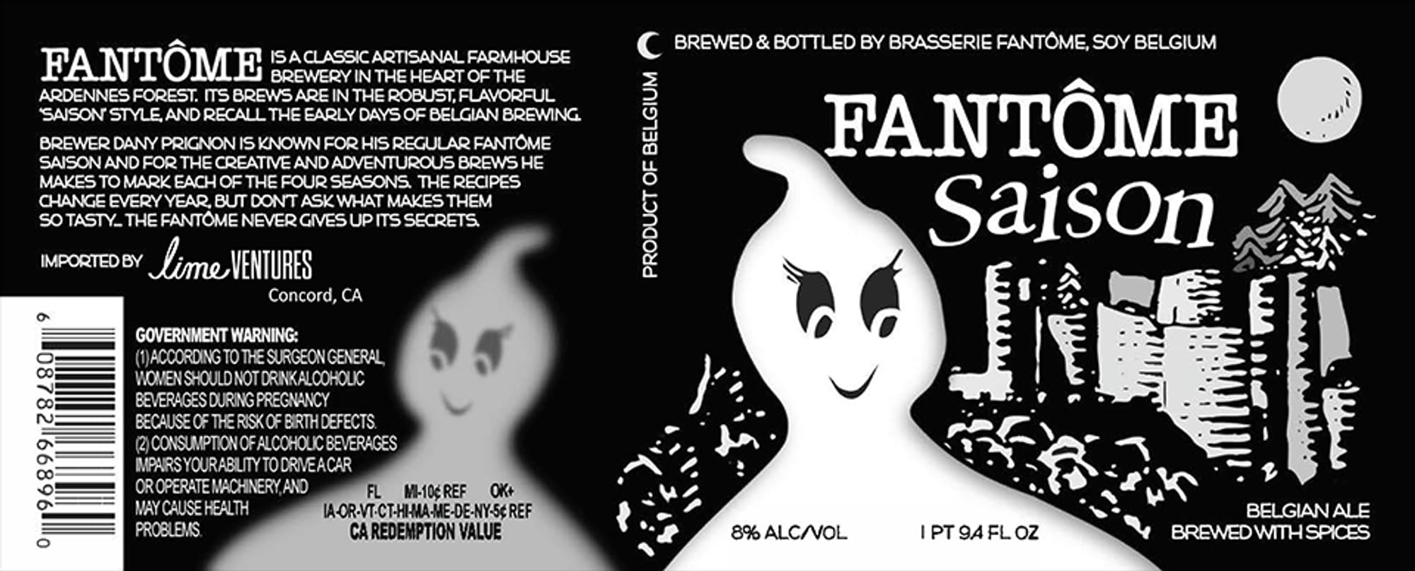 Fantôme Saison by Brasserie Fantôme - beer label