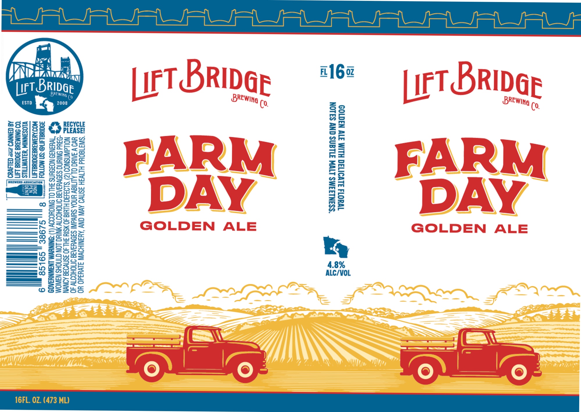 Farm Day Golden Ale by Lift Bridge Brewing Co. - beer label