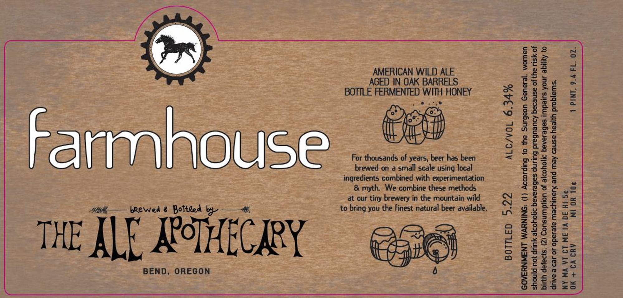 Farmhouse by The Ale Apothecary - beer label