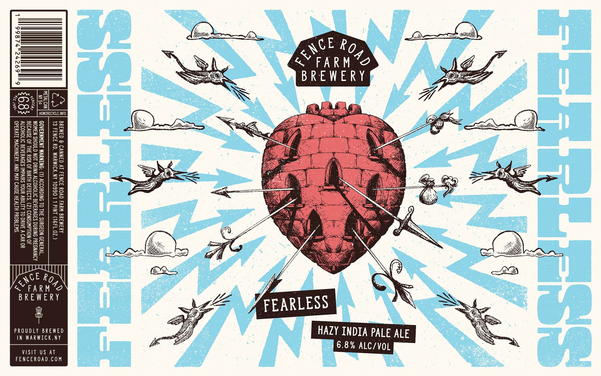 Fearless by Fence Road Farm Brewery - beer label