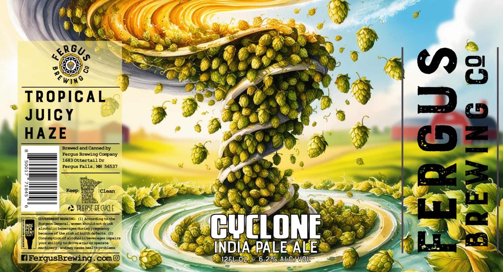 Cyclone by Fergus Brewing Co. - beer label