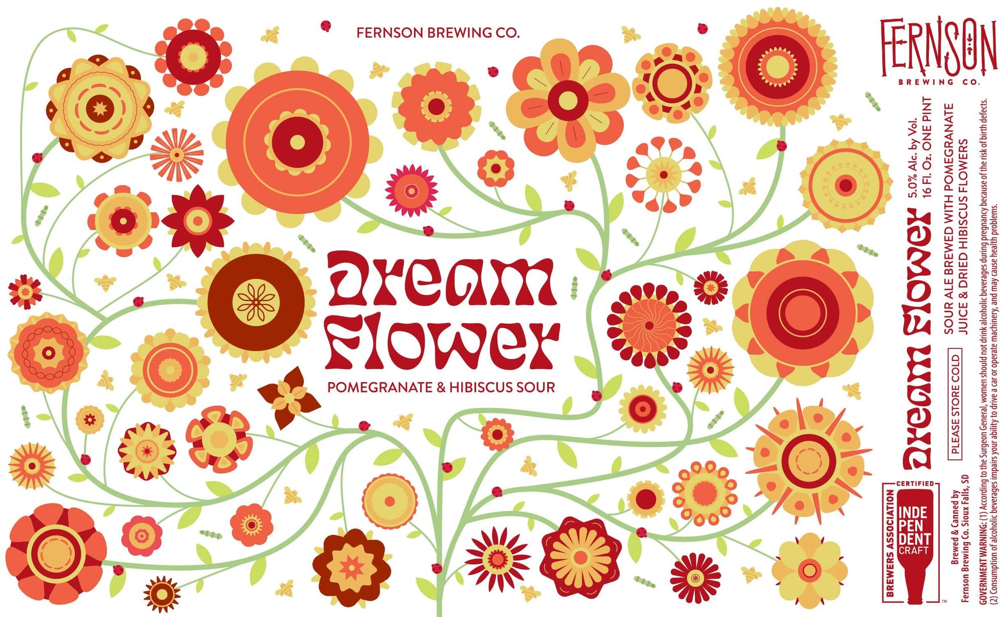 Dream Flower by Fernson Brewing Co. - beer label