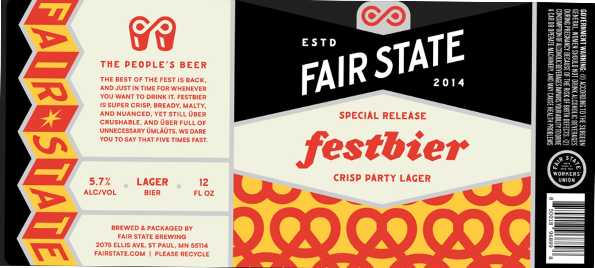Festbier by Fair State Brewing - beer label