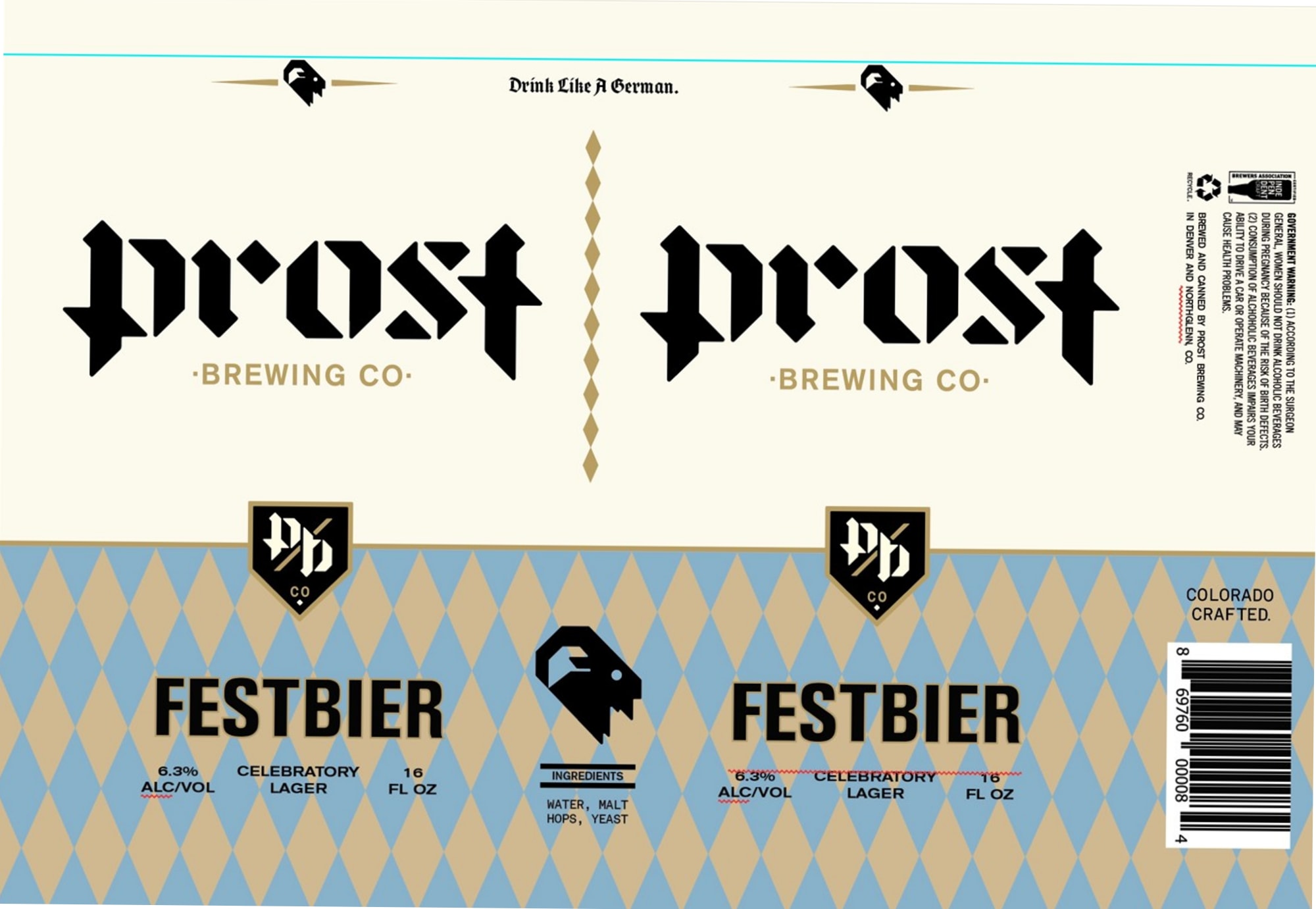Festbier by Prost Brewing Co. - beer label