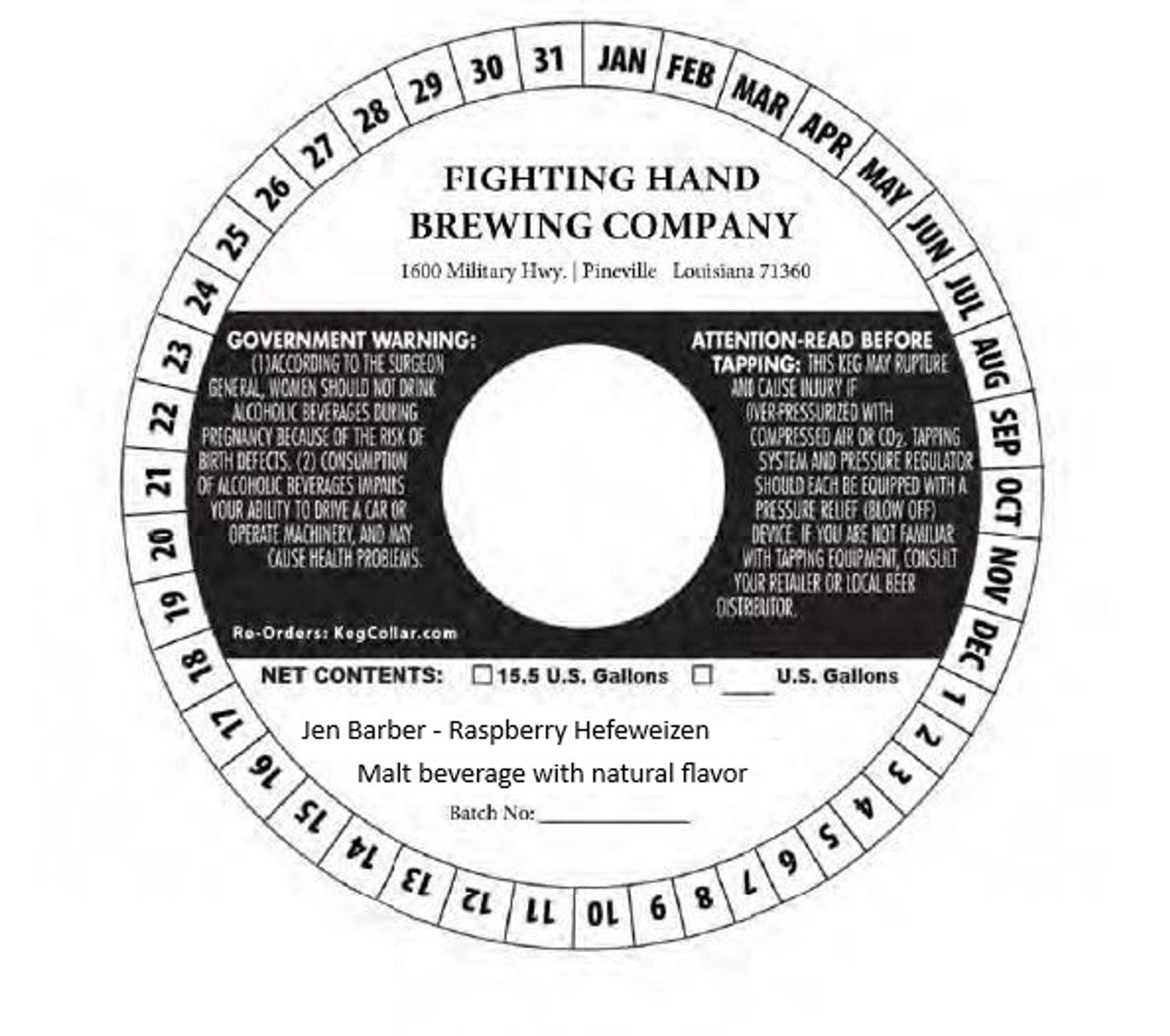 Pinevelo by Fighting Hand Brewing Company - beer label