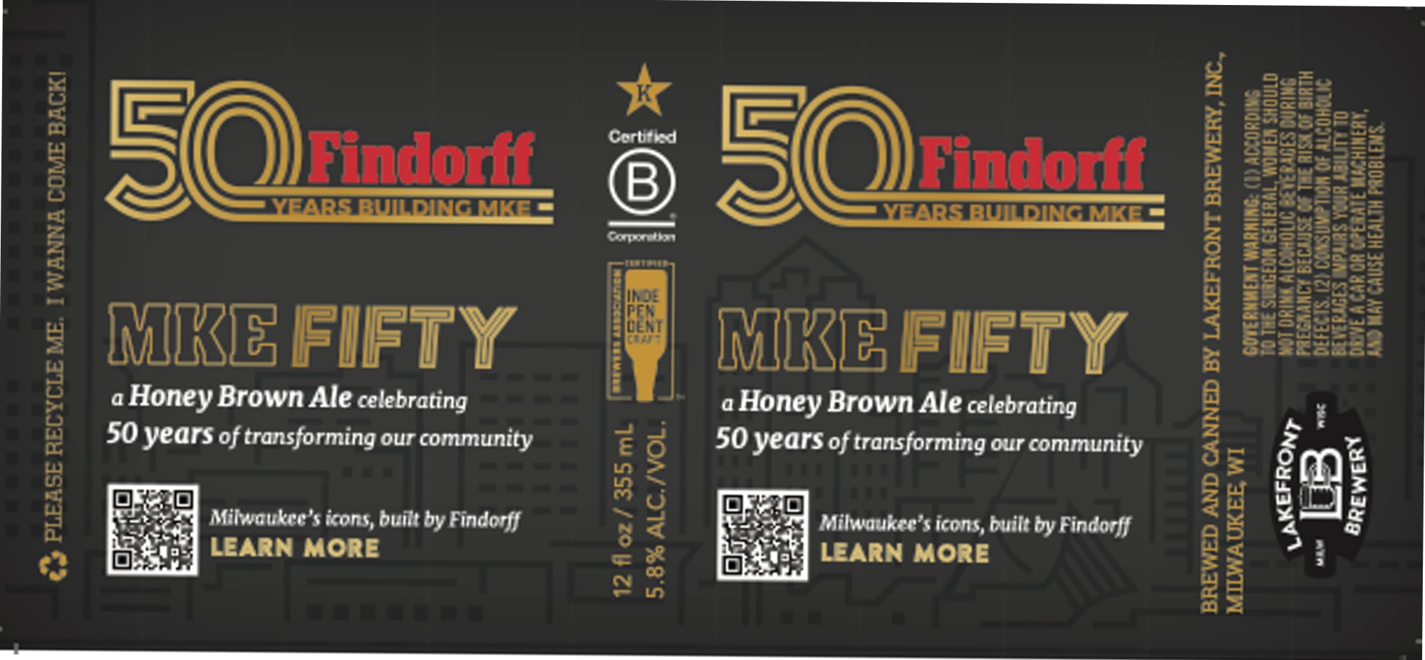 Findorff 50 by Lakefront Brewery - beer label