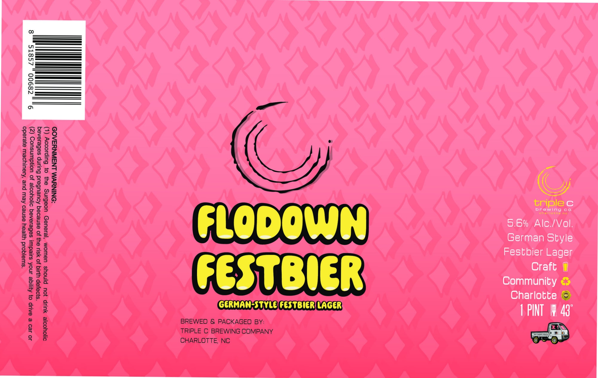 Flodown Festbier by Triple C Brewing Company - beer label
