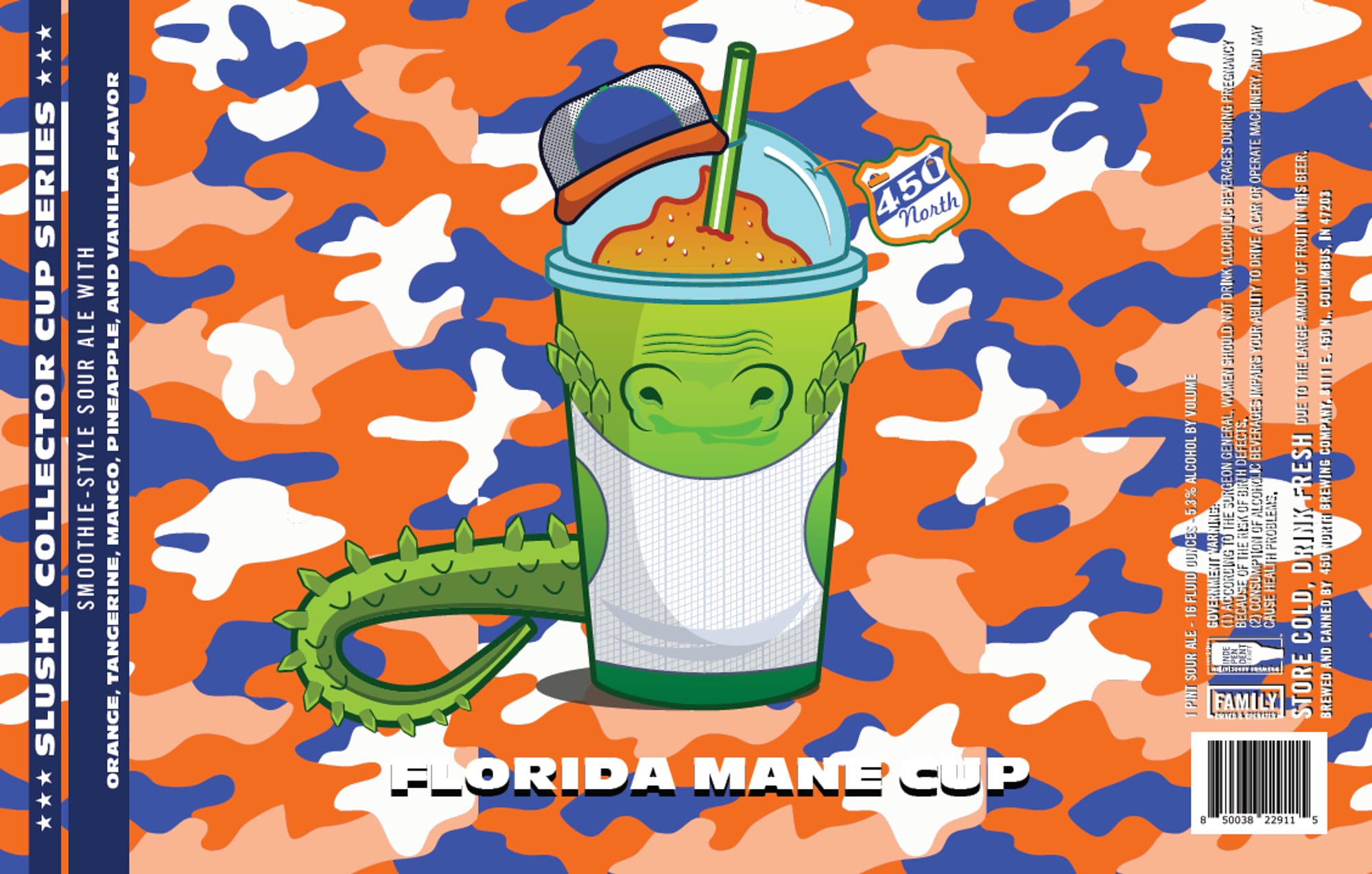 Florida Mane Cup by 450 North Brewing Company - beer label