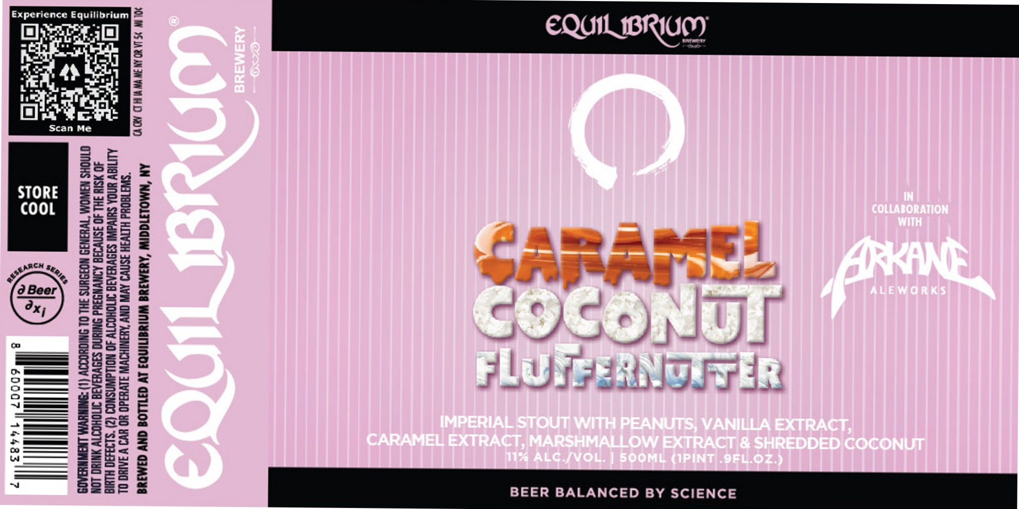 Flutter Nutter by Equilibrium Brewery - beer label
