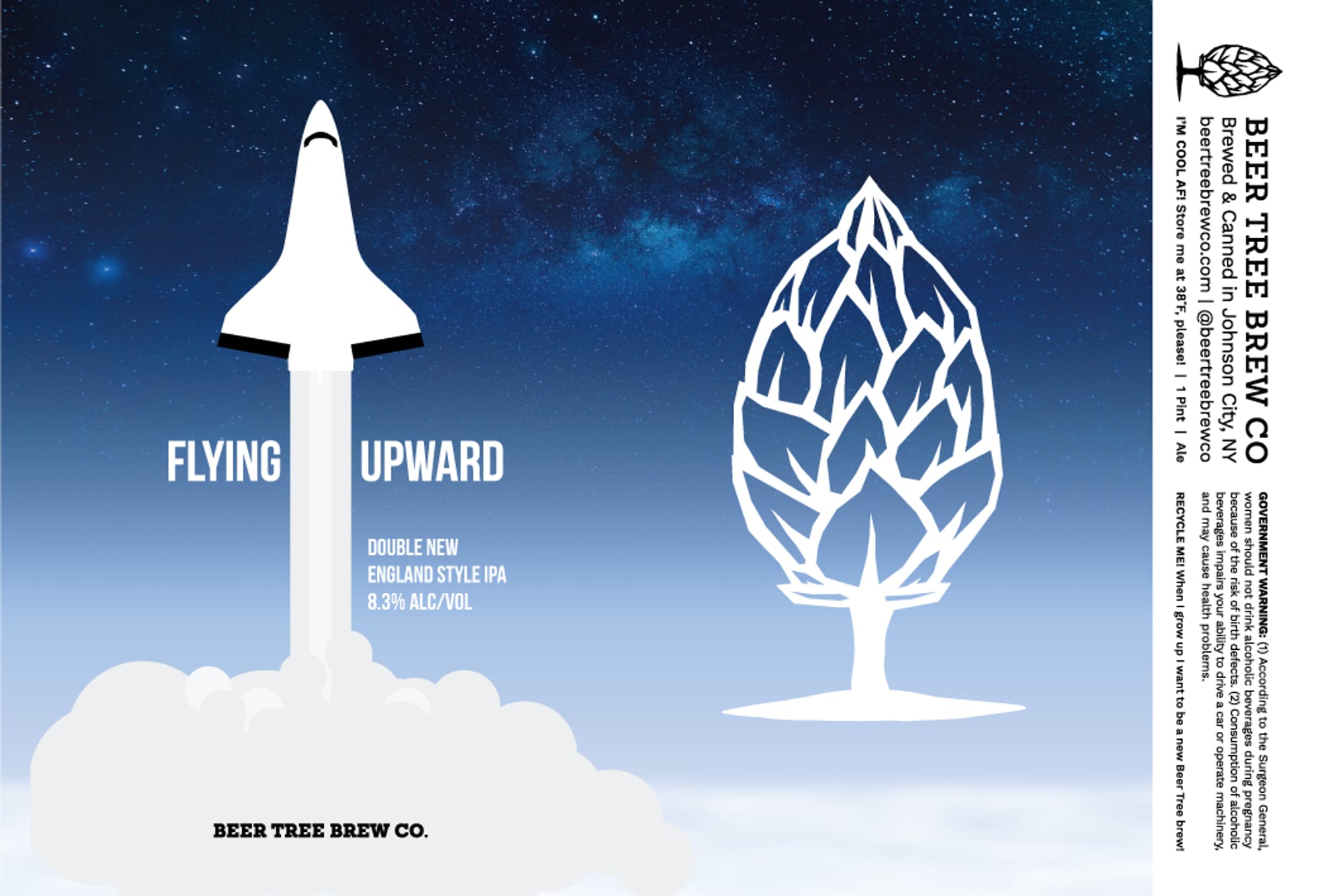 Flying Upward by Beer Tree Brew Co. - beer label