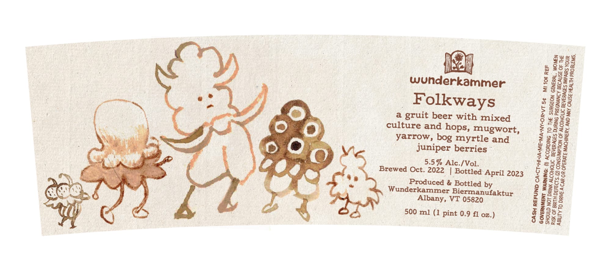 Folkways by Wunderkammer Biermanufaktur - beer label