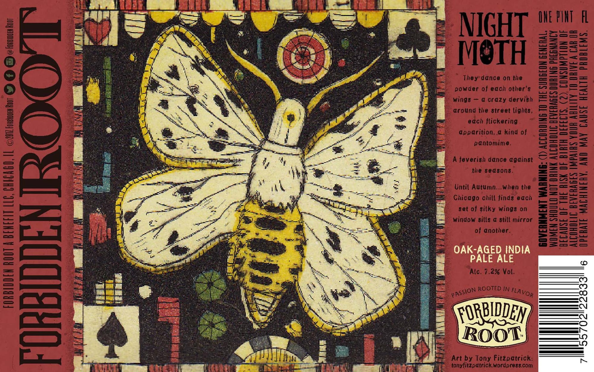 Night Moth by Forbidden Root - beer label