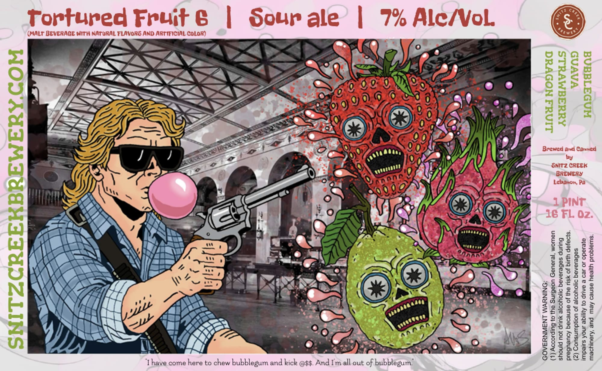 Fortuned Fruit 6 by Snitz Creek Brewery - beer label