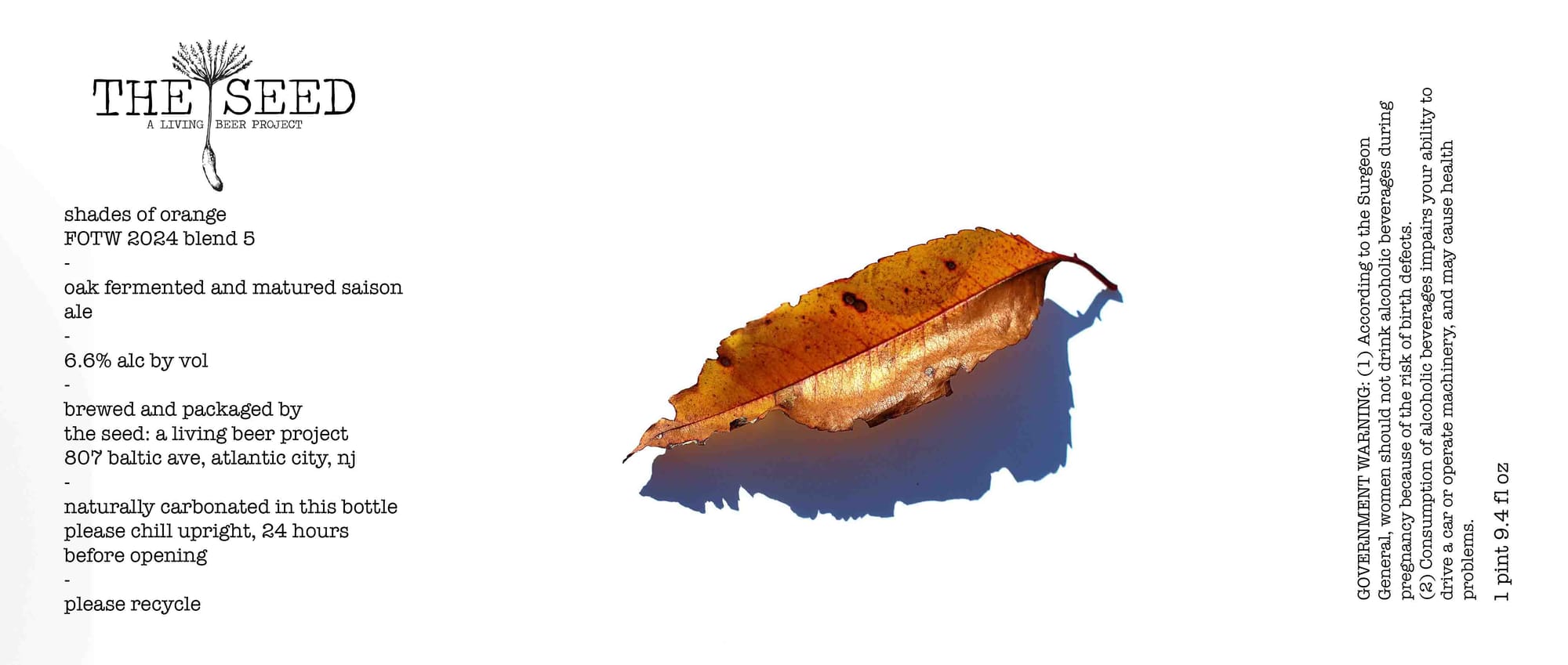 FOTW 2024 blend 5 by The Seed: A Living Beer Project - beer label