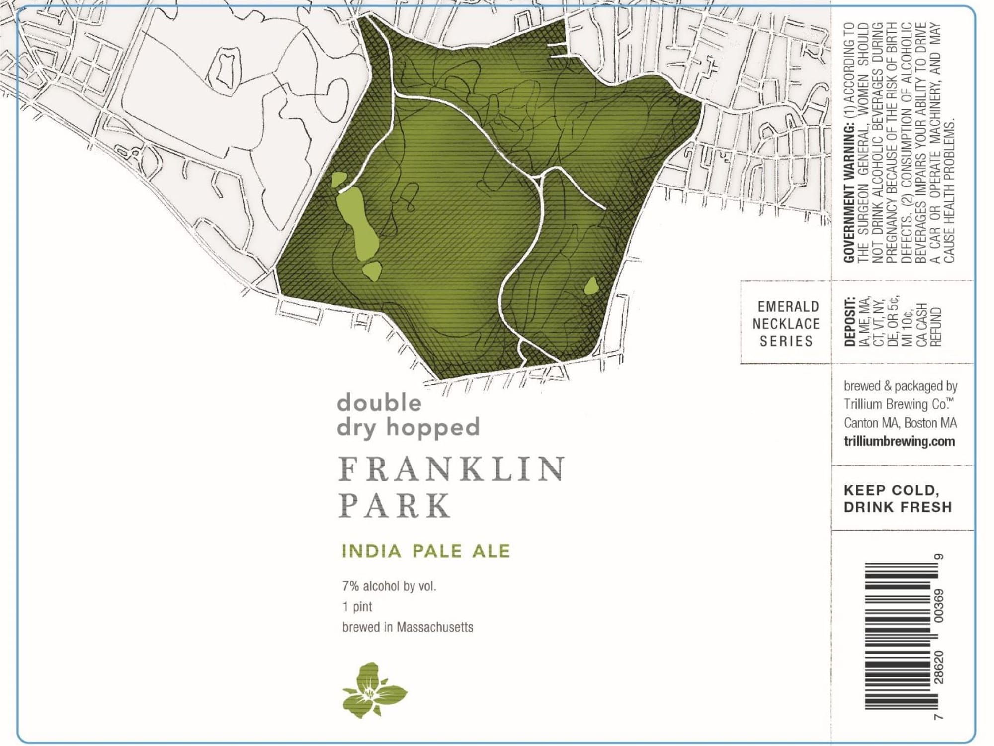 Franklin Park by Trillium Brewing Co. - beer label